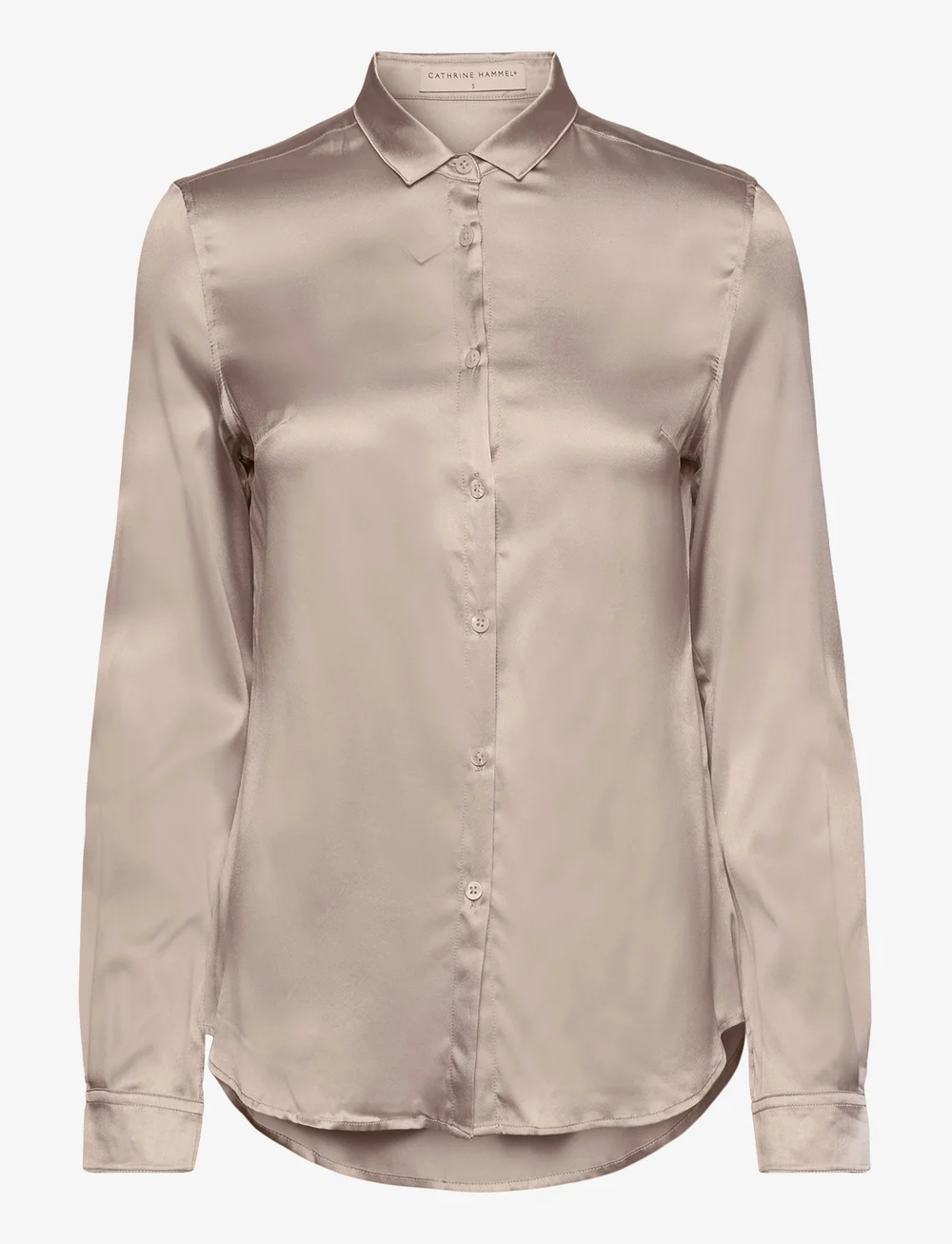 Cathrine Hammel Silk Satin A line Blouse Long sleeved Boozt
