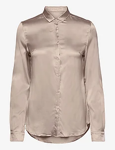 Silk satin a-line blouse, Cathrine Hammel