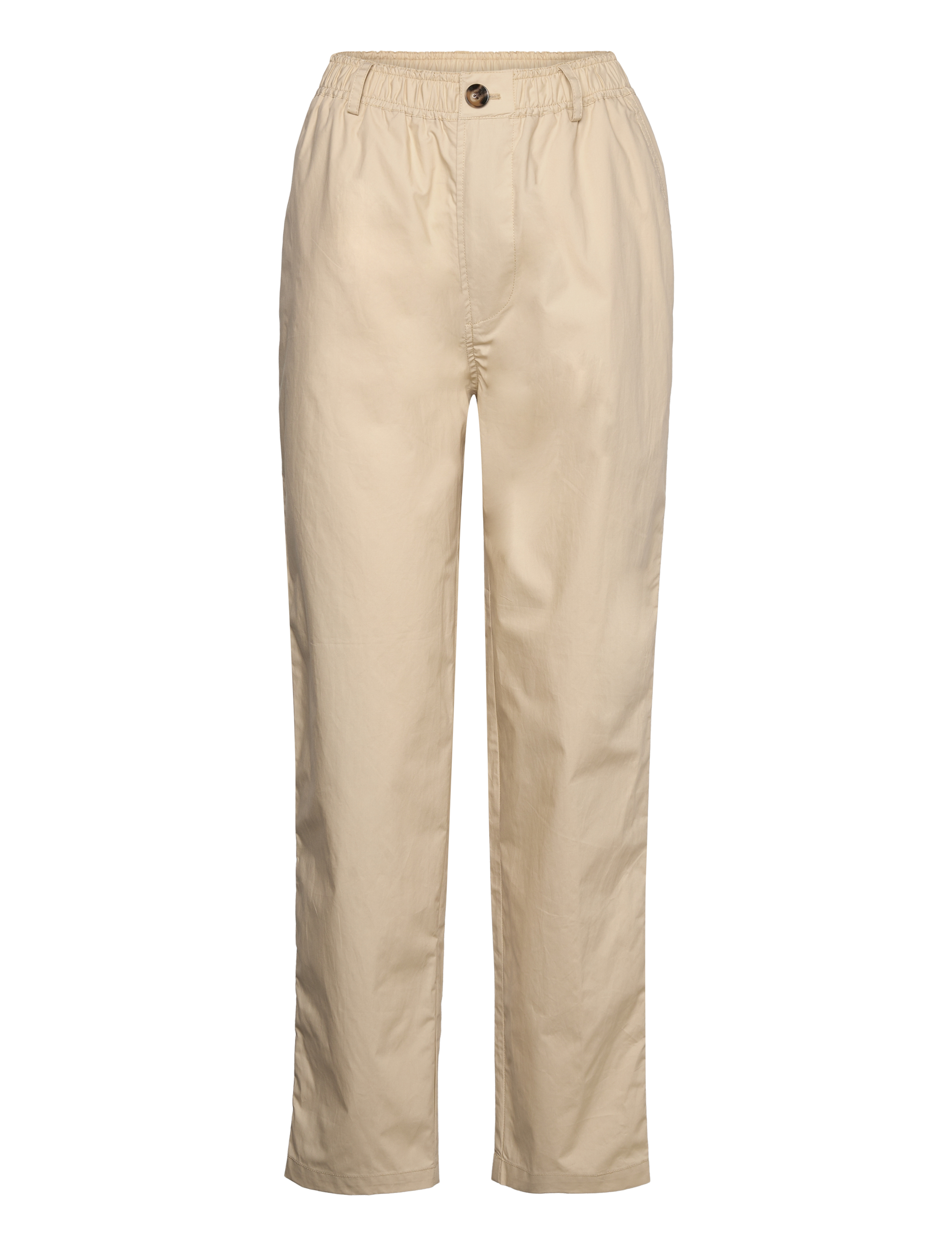 Cathrine Hammel Poplin boyfriend pants - Tøj - WARM CLAY / beige
