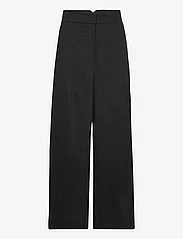 Cathrine Hammel - Tailored high waist pants - bukser med brede ben - black - 0