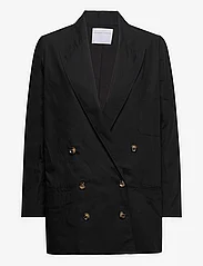 Cathrine Hammel - Poplin suit blazer - festkläder till outletpriser - black - 0