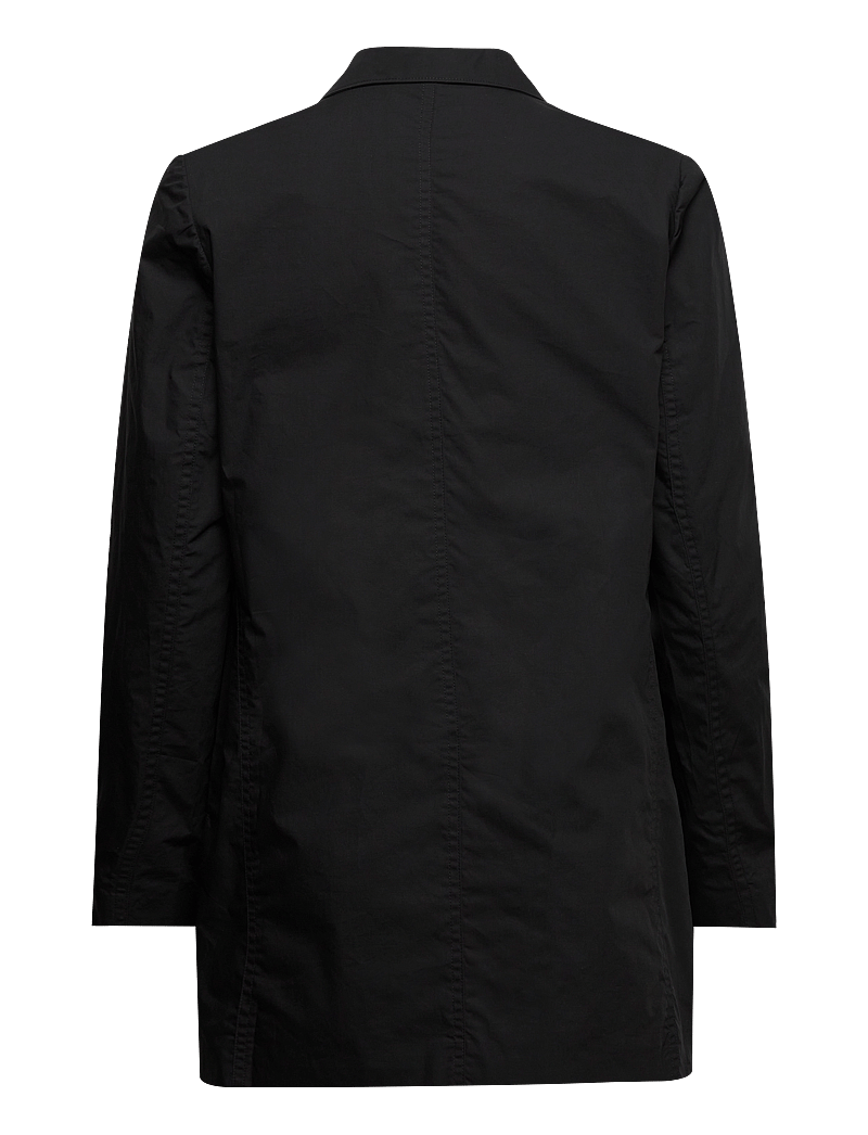Cathrine Hammel - Poplin suit blazer - dobbeltradede blazere - black - 1