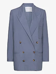 Cathrine Hammel - Poplin suit blazer - festtøj til outletpriser - dark french blue - 0