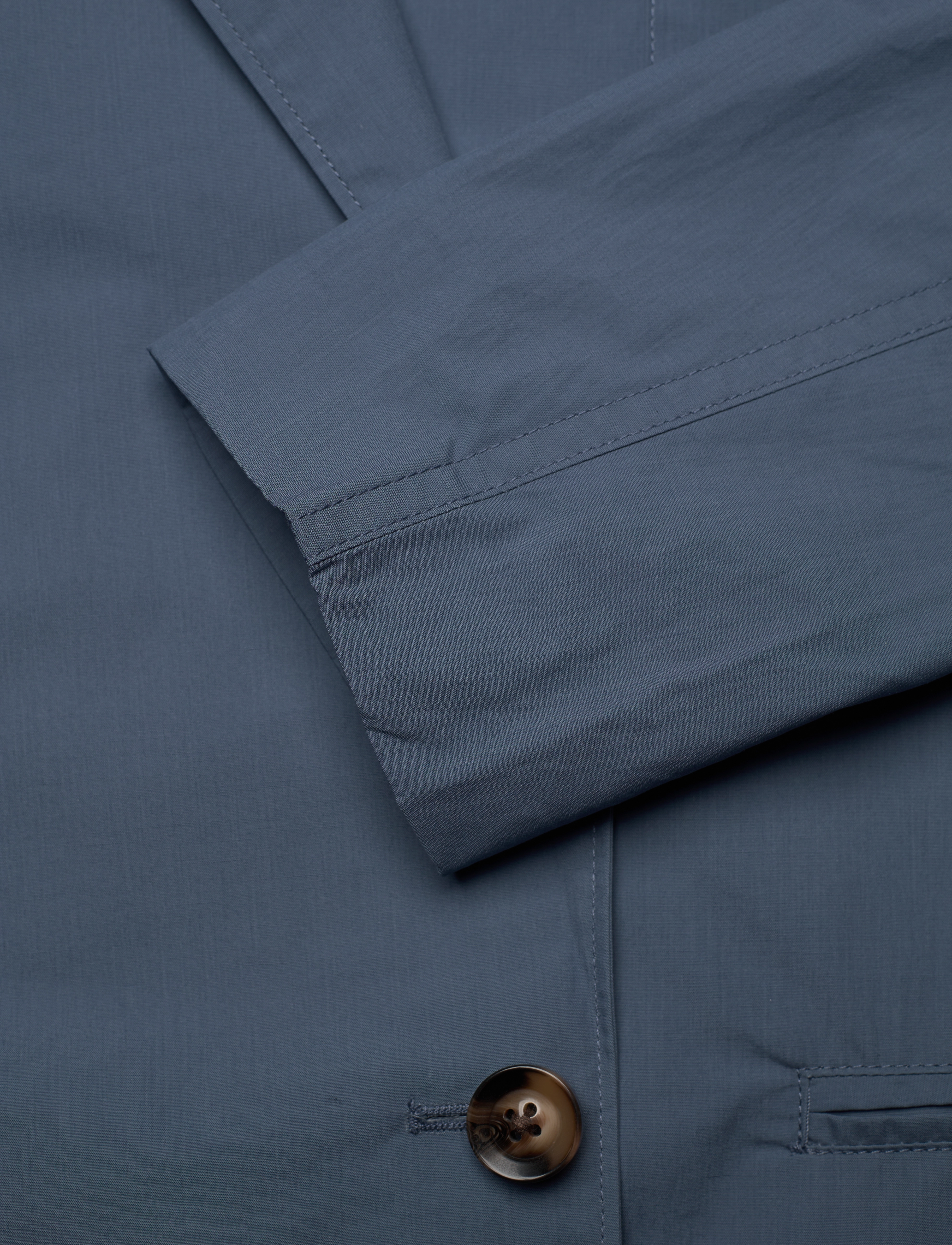 Cathrine Hammel - Poplin suit blazer - festtøj til outletpriser - dark french blue - 3