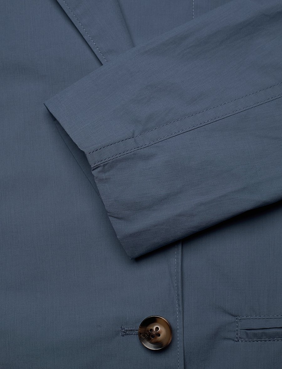 Cathrine Hammel - Poplin suit blazer - dobbeltradede blazere - dark french blue - 3