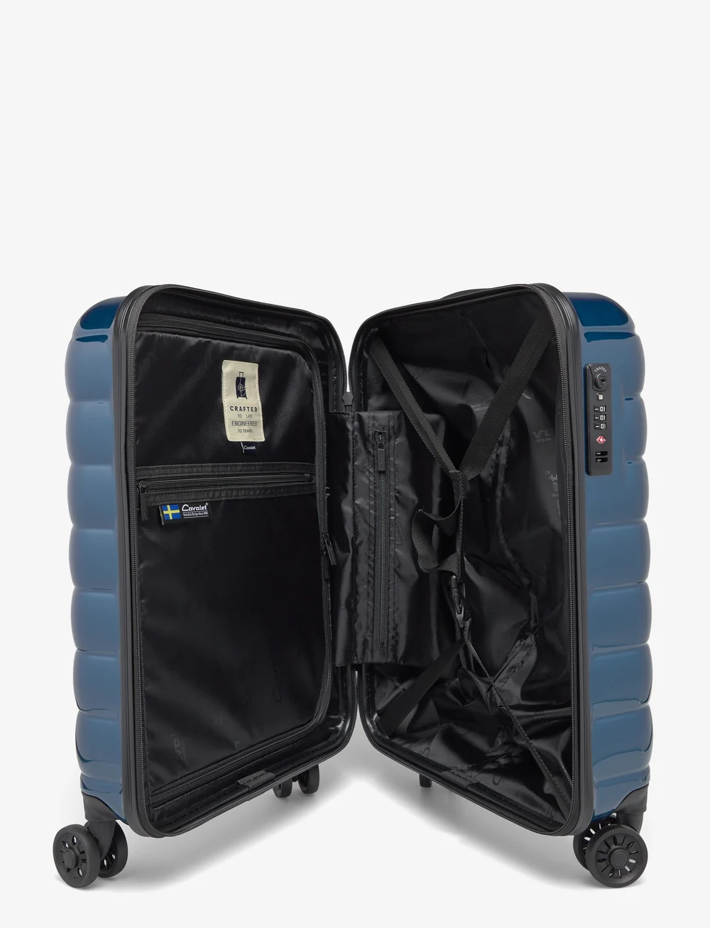 Cavalet - Smygehuk Cabin size Graphite - store kufferter - blue - 3