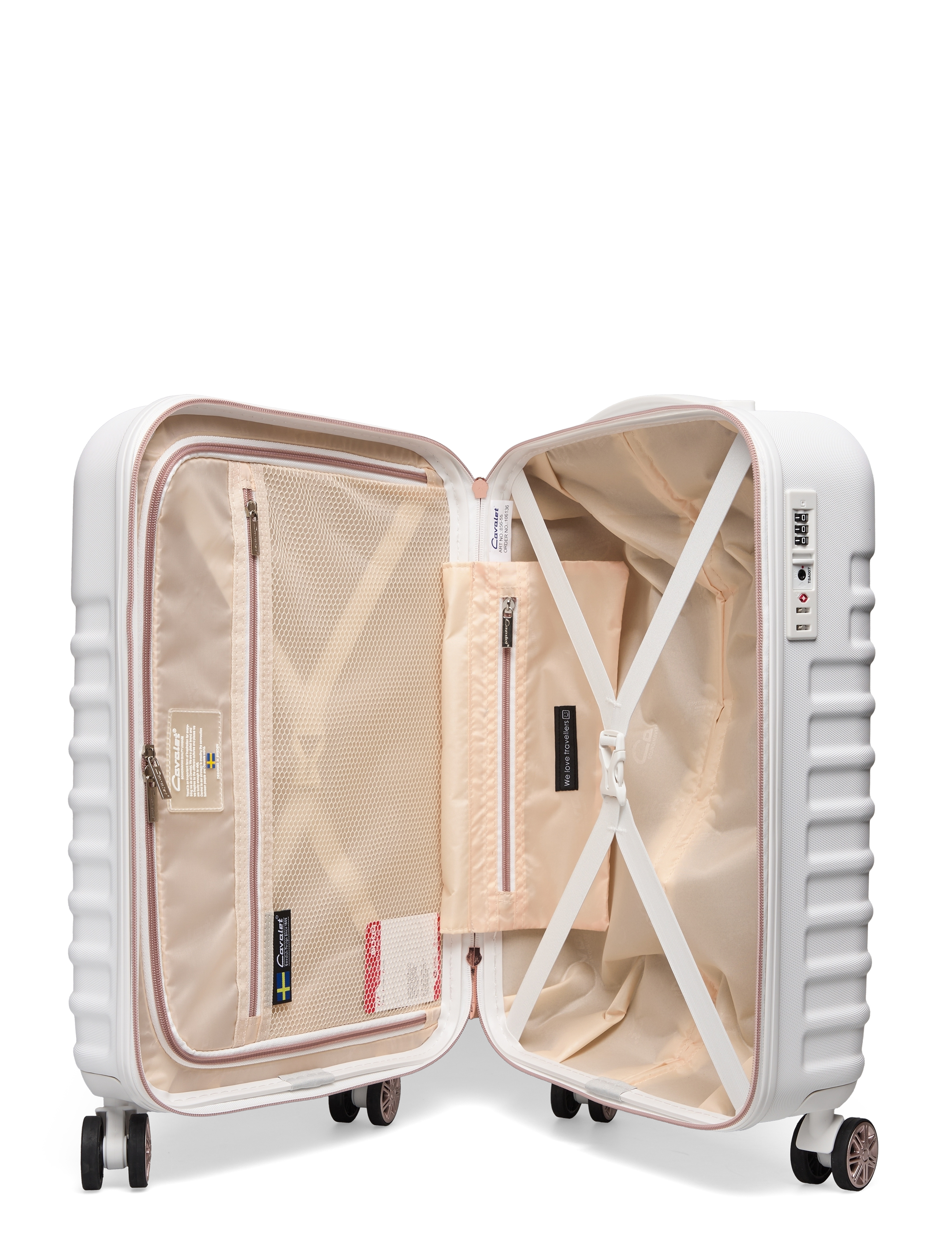Cavalet - Pasadena - grote koffers - white/rosÉ - 4
