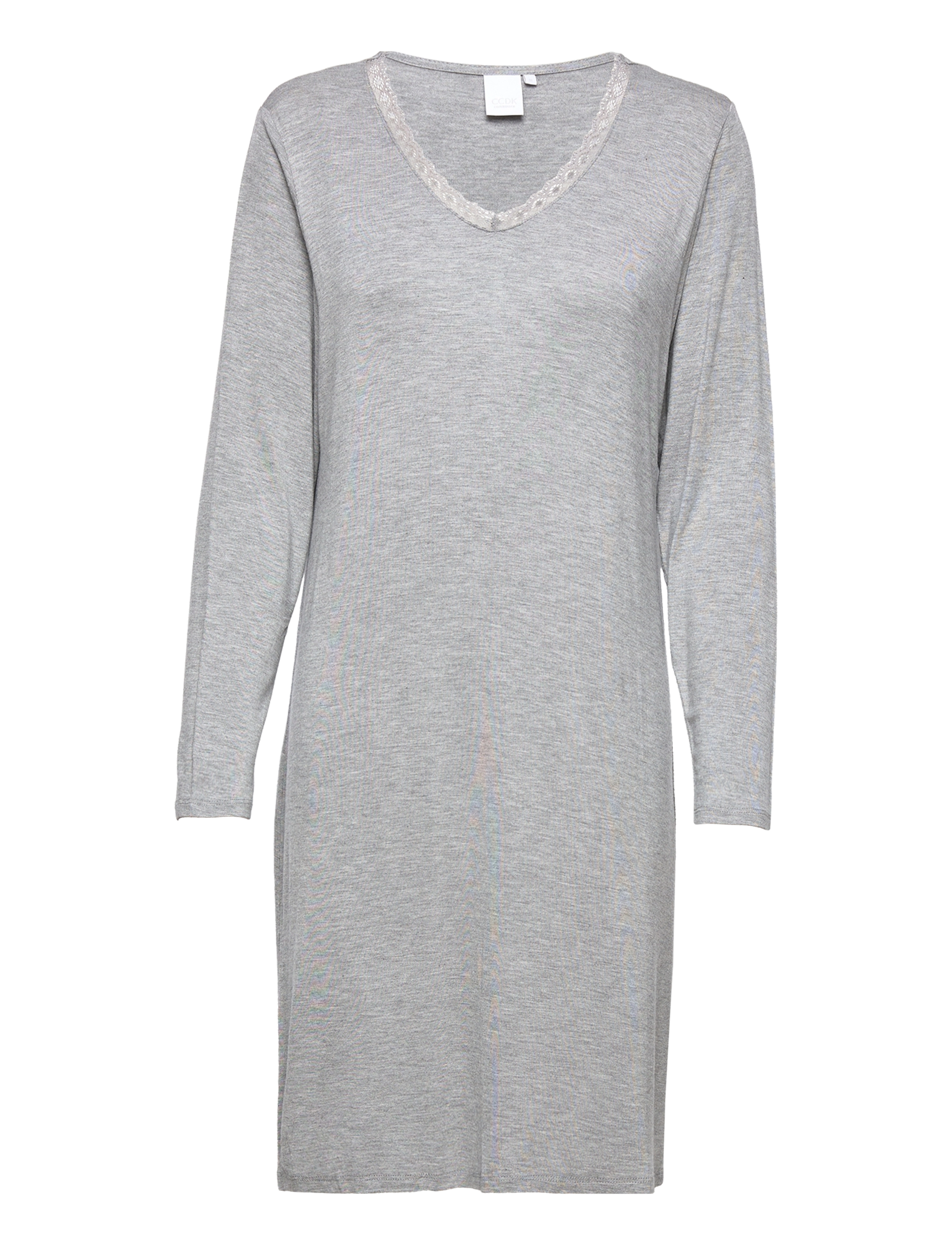 CCDK Copenhagen Jacqueline longsleeved Dress - Natkjoler - GREY MELANGE / grey