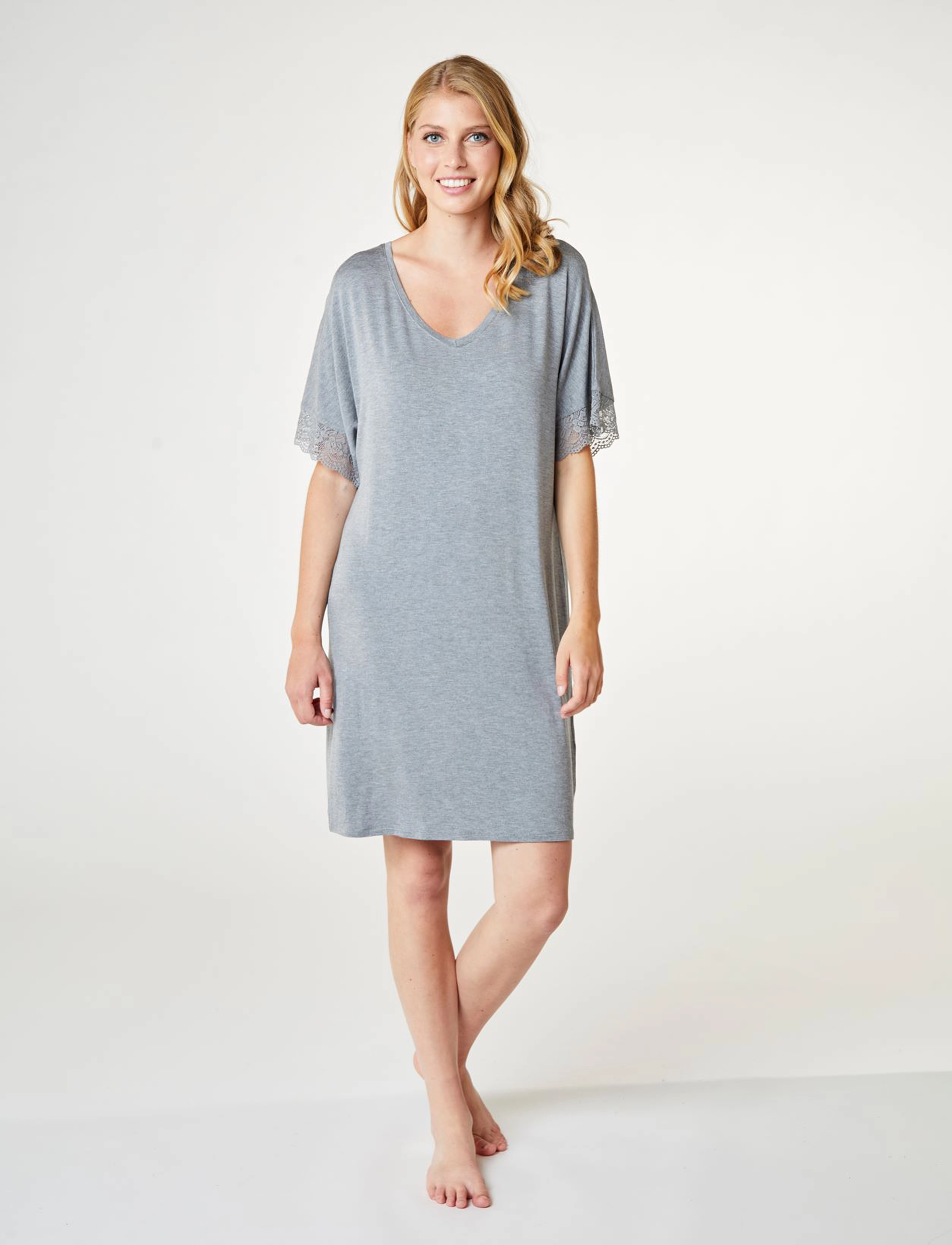 CCDK Copenhagen - Lucille Dress - Öösärgid - grey melange - 0