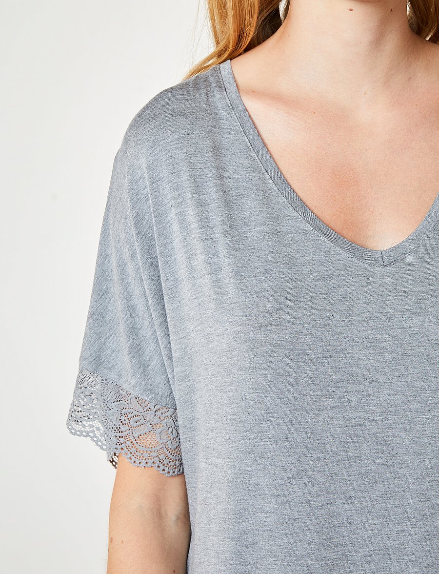 CCDK Copenhagen - Lucille Dress - nightdresses - grey melange - 5
