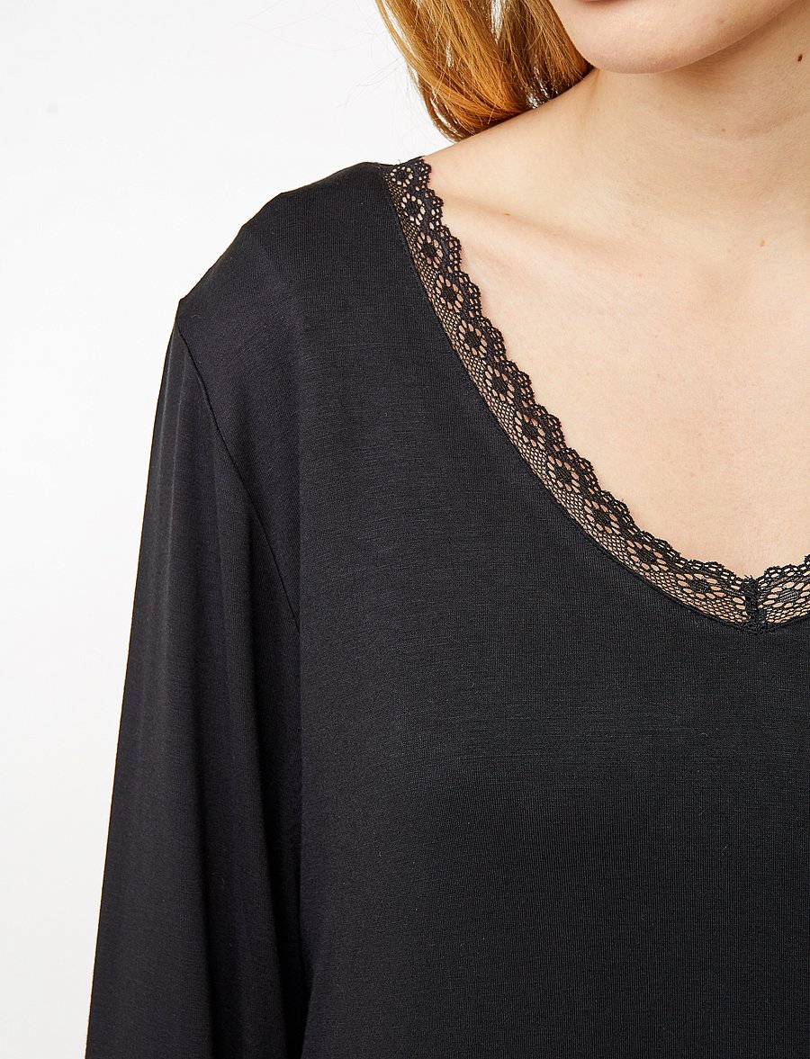 CCDK Copenhagen - Jacqueline longsleeved Dress - nattlinnen - black - 3