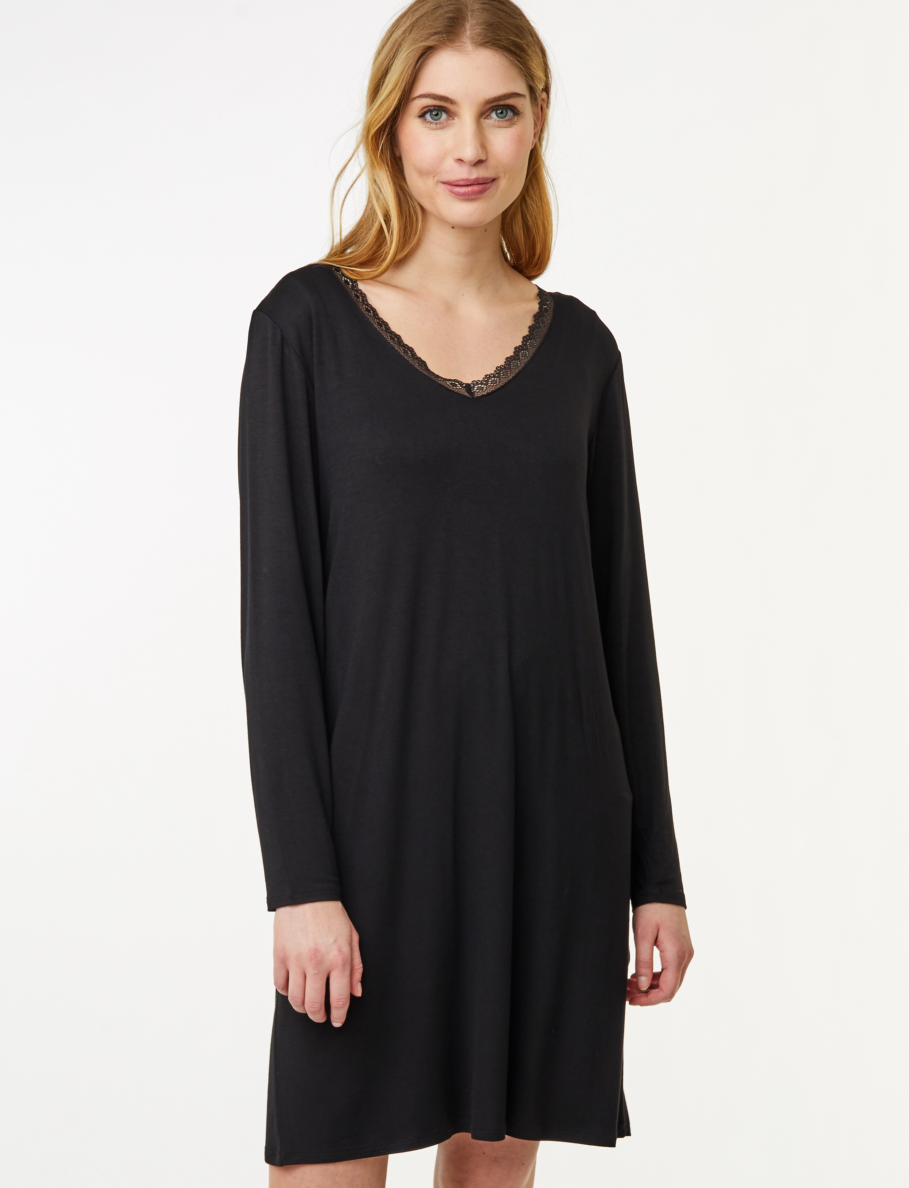 CCDK Copenhagen - Jacqueline longsleeved Dress - nattlinnen - black - 4