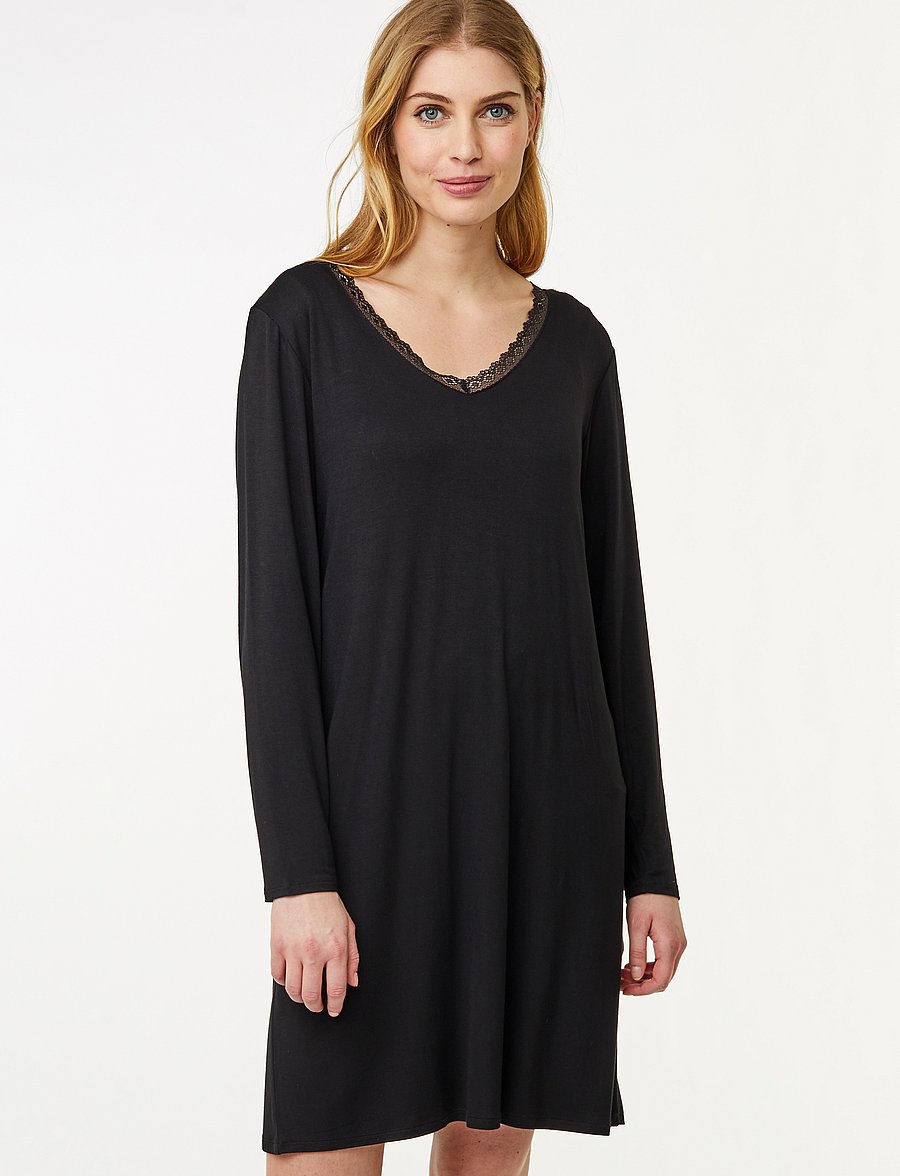 CCDK Copenhagen - Jacqueline longsleeved Dress - nattlinnen - black - 4