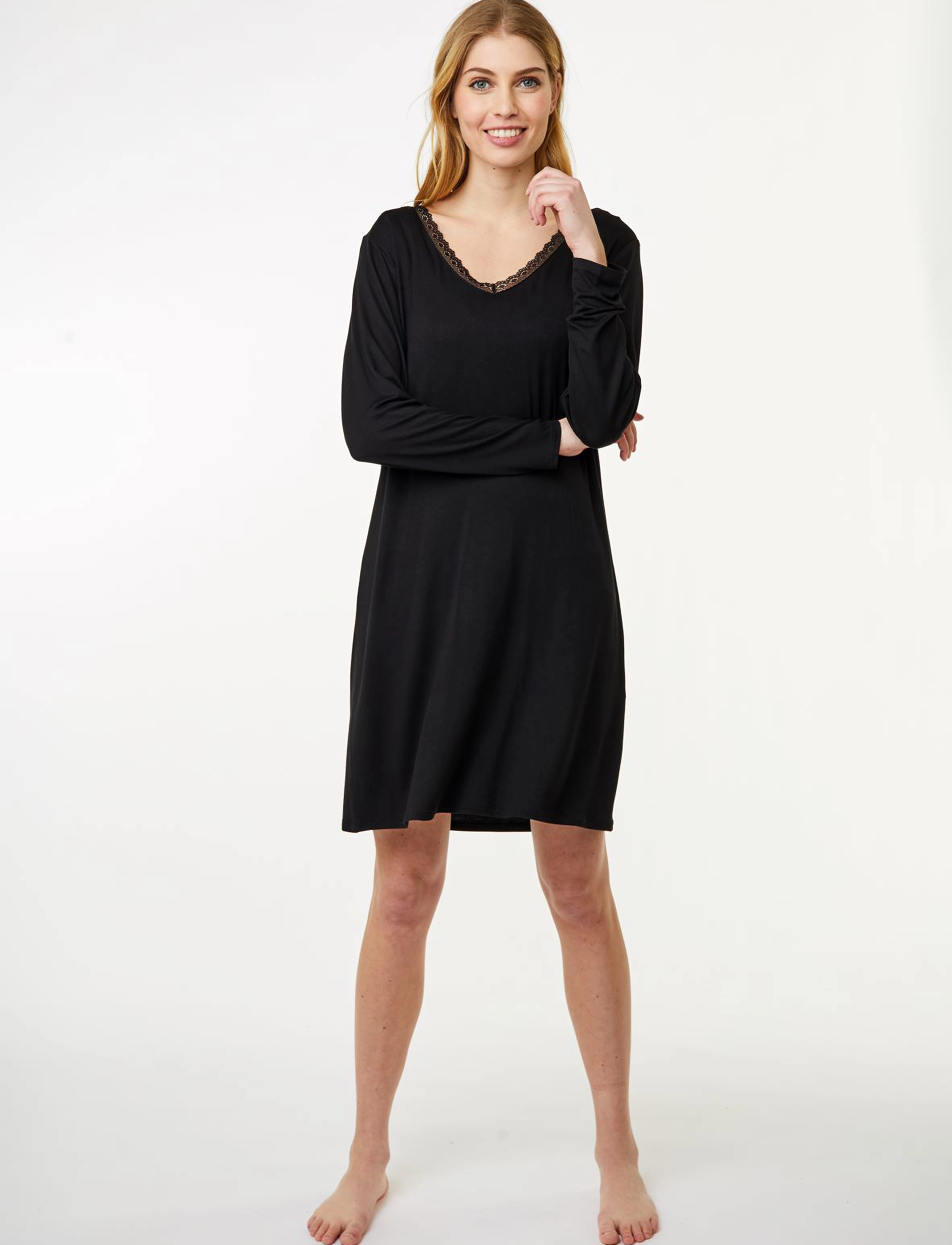 CCDK Copenhagen Jacqueline Longsleeved Dress nattlinnen dam – bild 8