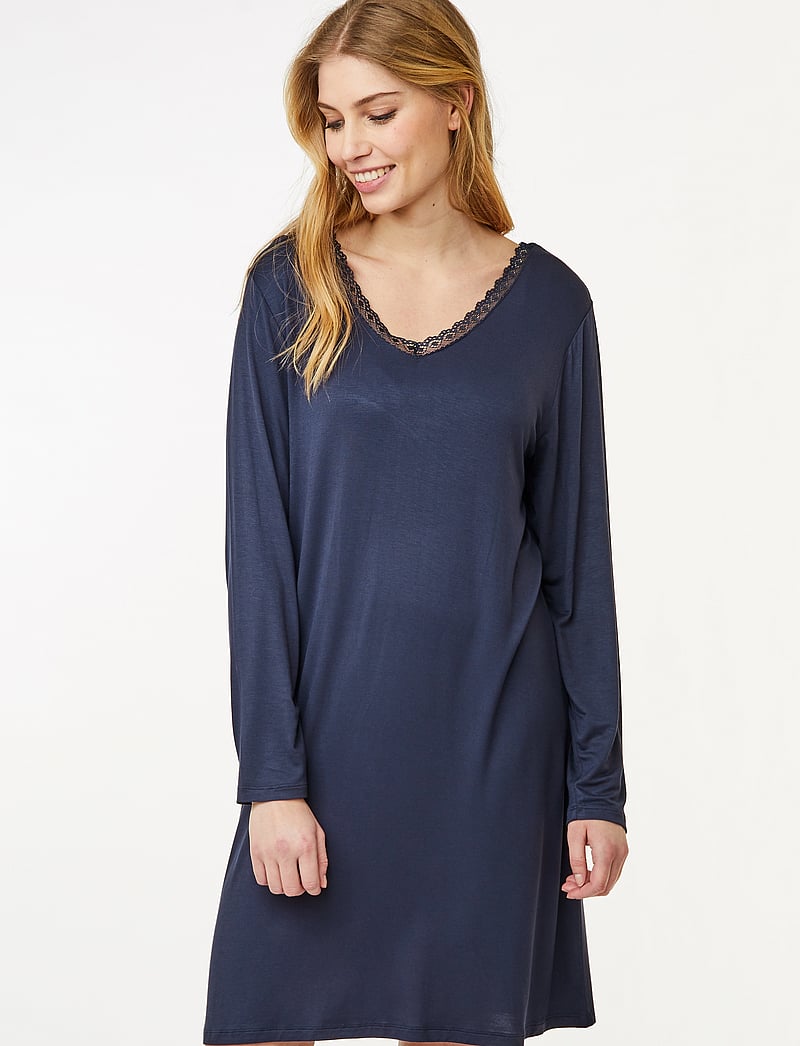 CCDK Copenhagen - Jacqueline Longsleeved Dress - Öösärgid - dark navy - 0