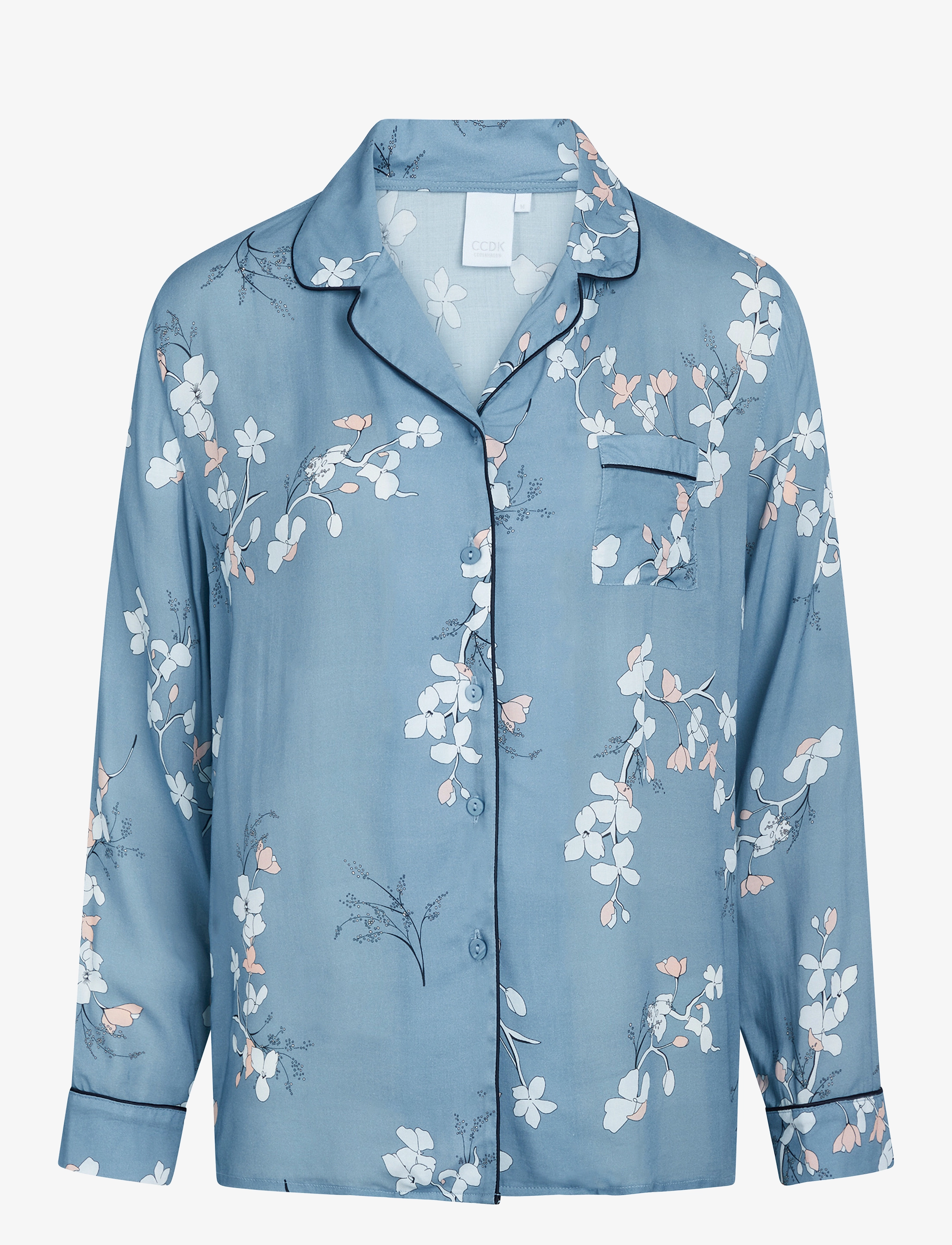 CCDK Copenhagen Josephine Pajamas Shirt - Toppar - BLUE SHADOW / blue