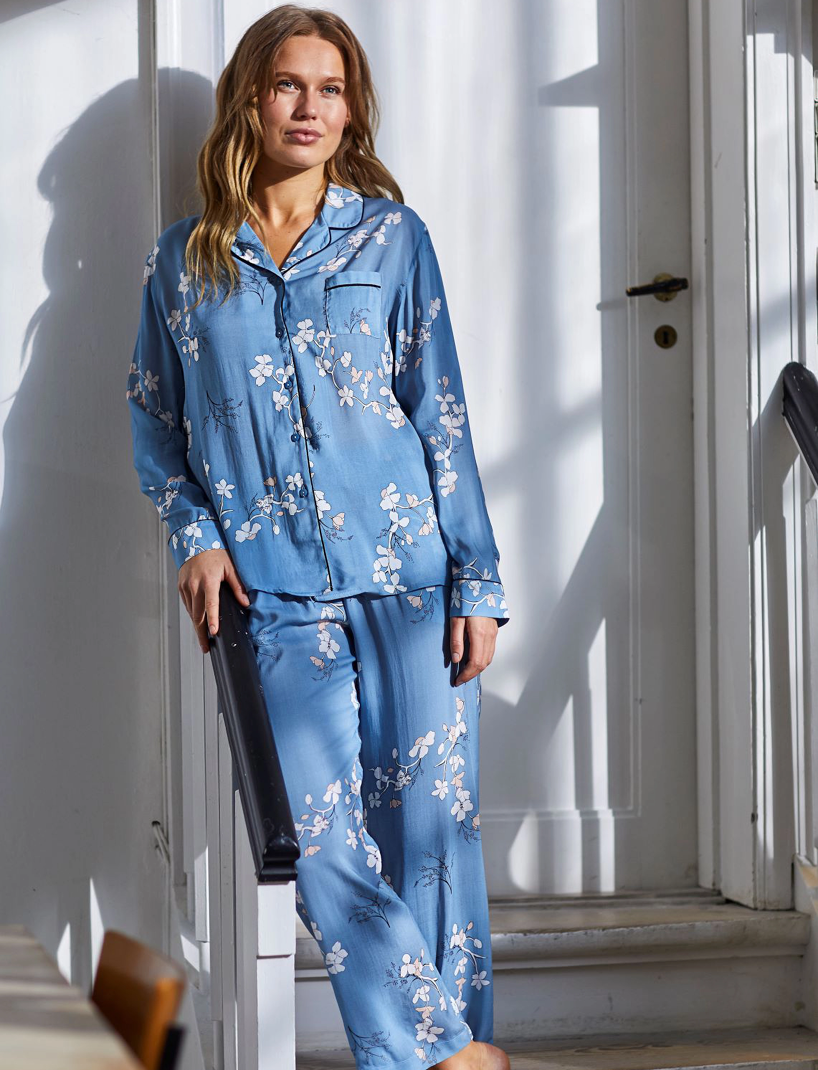 CCDK Copenhagen - Josephine Pajamas Shirt - laveste priser - blue shadow - 5