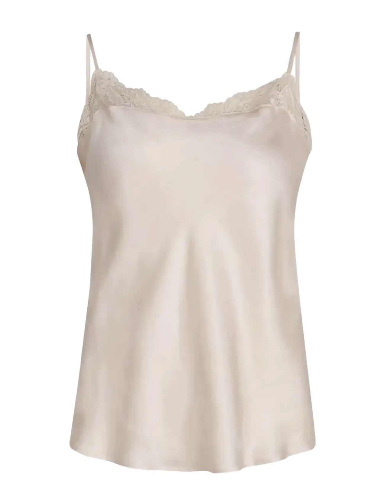 CCDK Copenhagen Iris Chemise Top - Toppe - CRYSTAL GRAY / beige