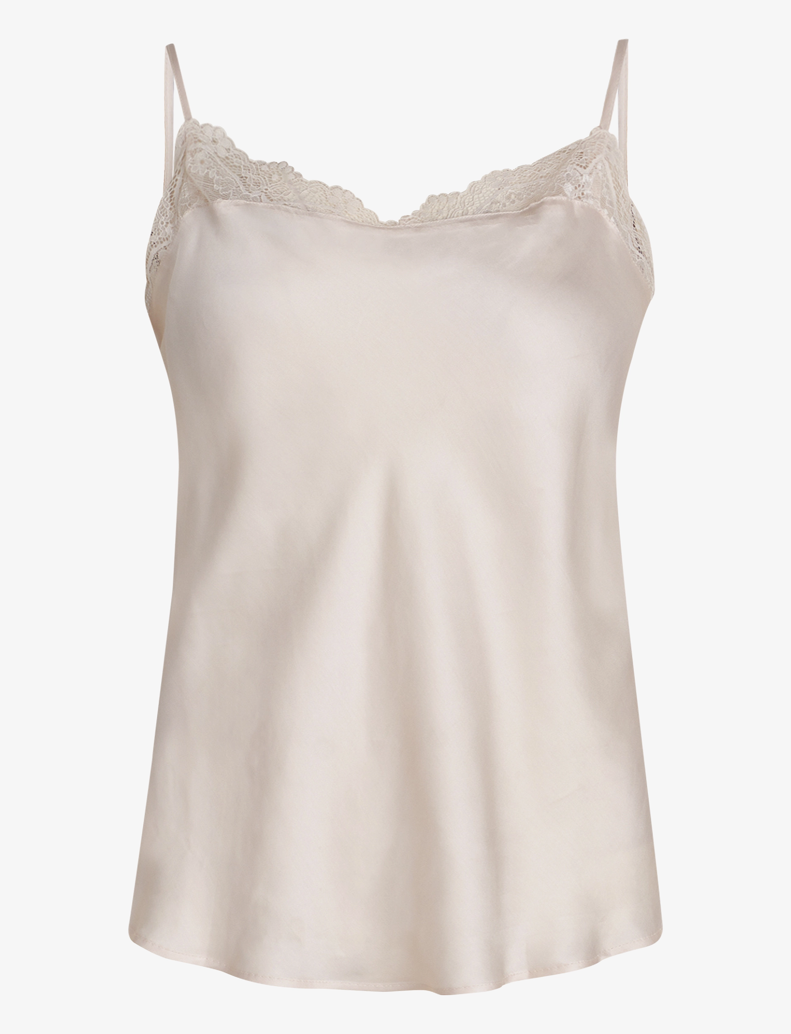 CCDK Copenhagen Iris Chemise Top - Loungewear - CRYSTAL GRAY / cream