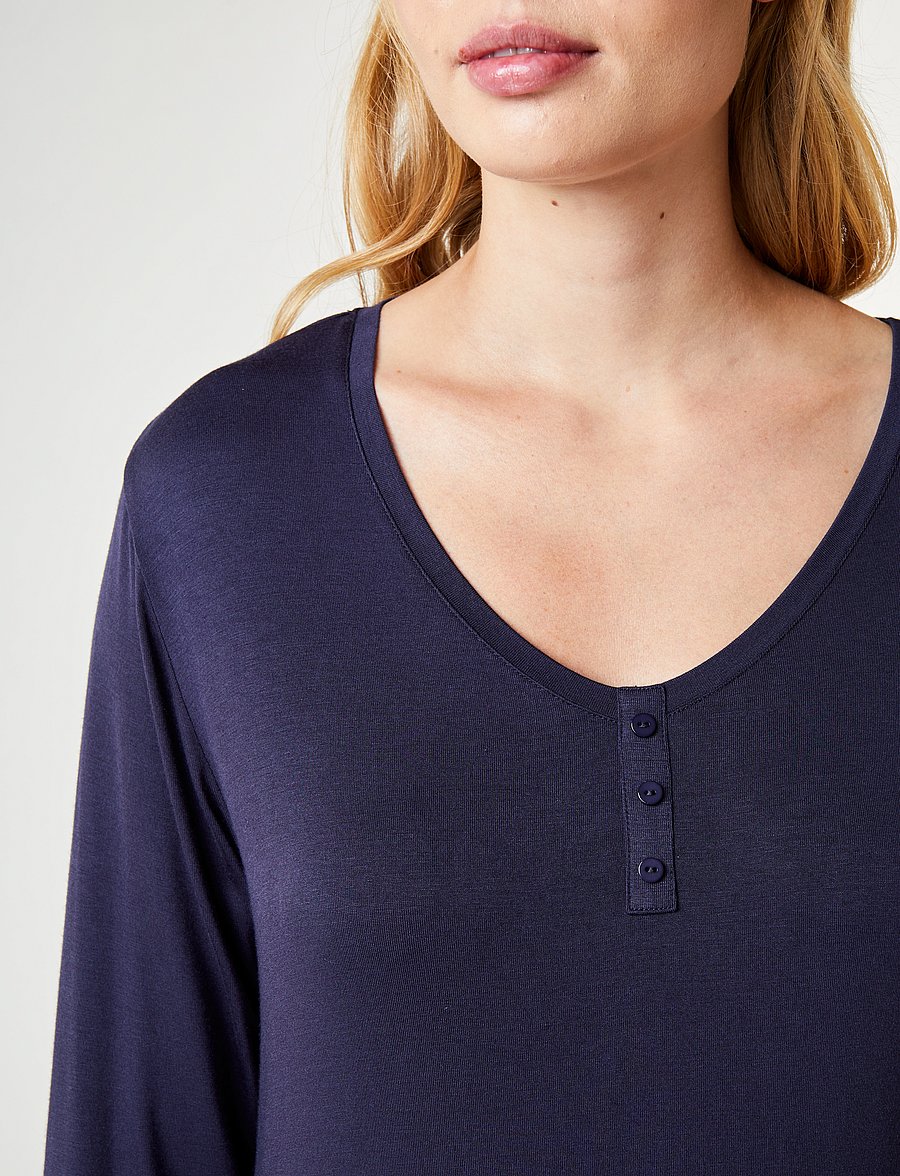 CCDK Copenhagen - Jacqueline Longsleeved Dress - natkjoler - dark navy - 5