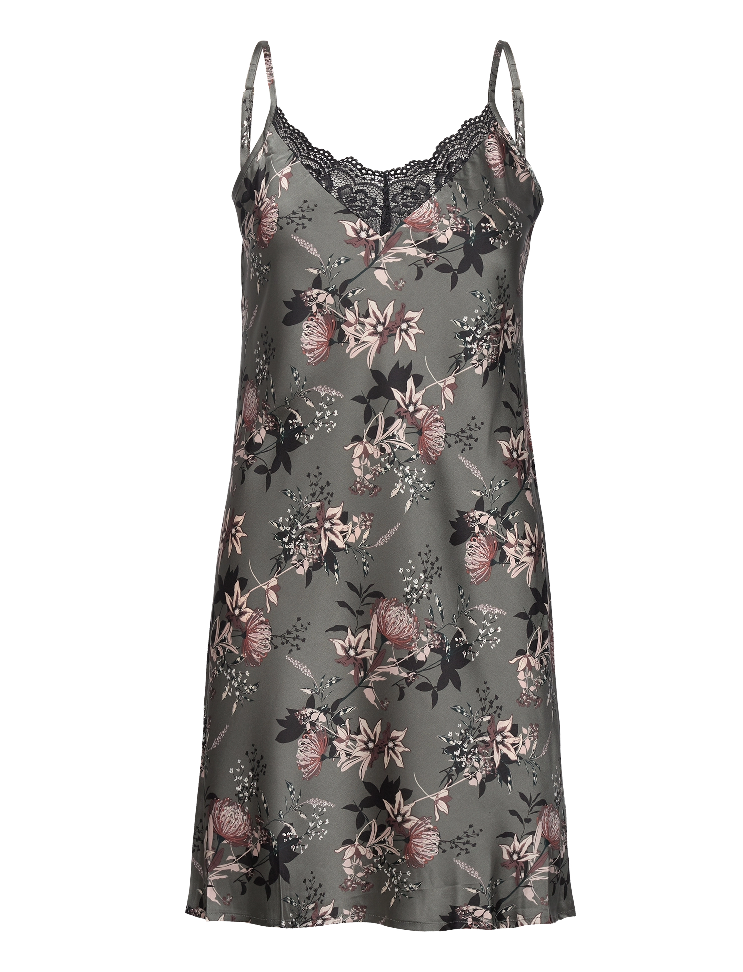 CCDK Copenhagen Laura Chemise Dress - Natkjoler - CASTOR GRAY / multi