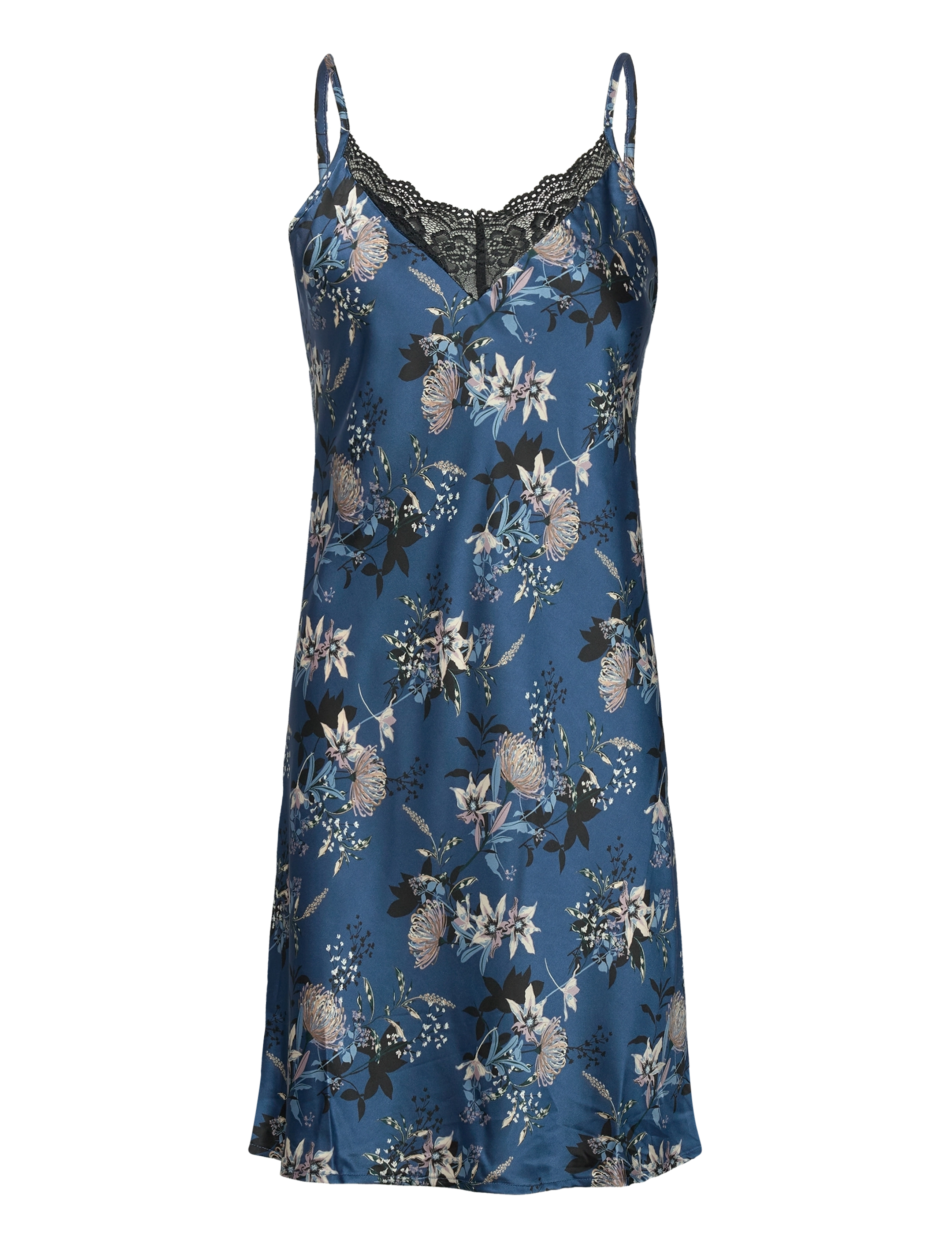 CCDK Copenhagen Laura Chemise Dress - Undertøj - ENSIGN BLUE / multi