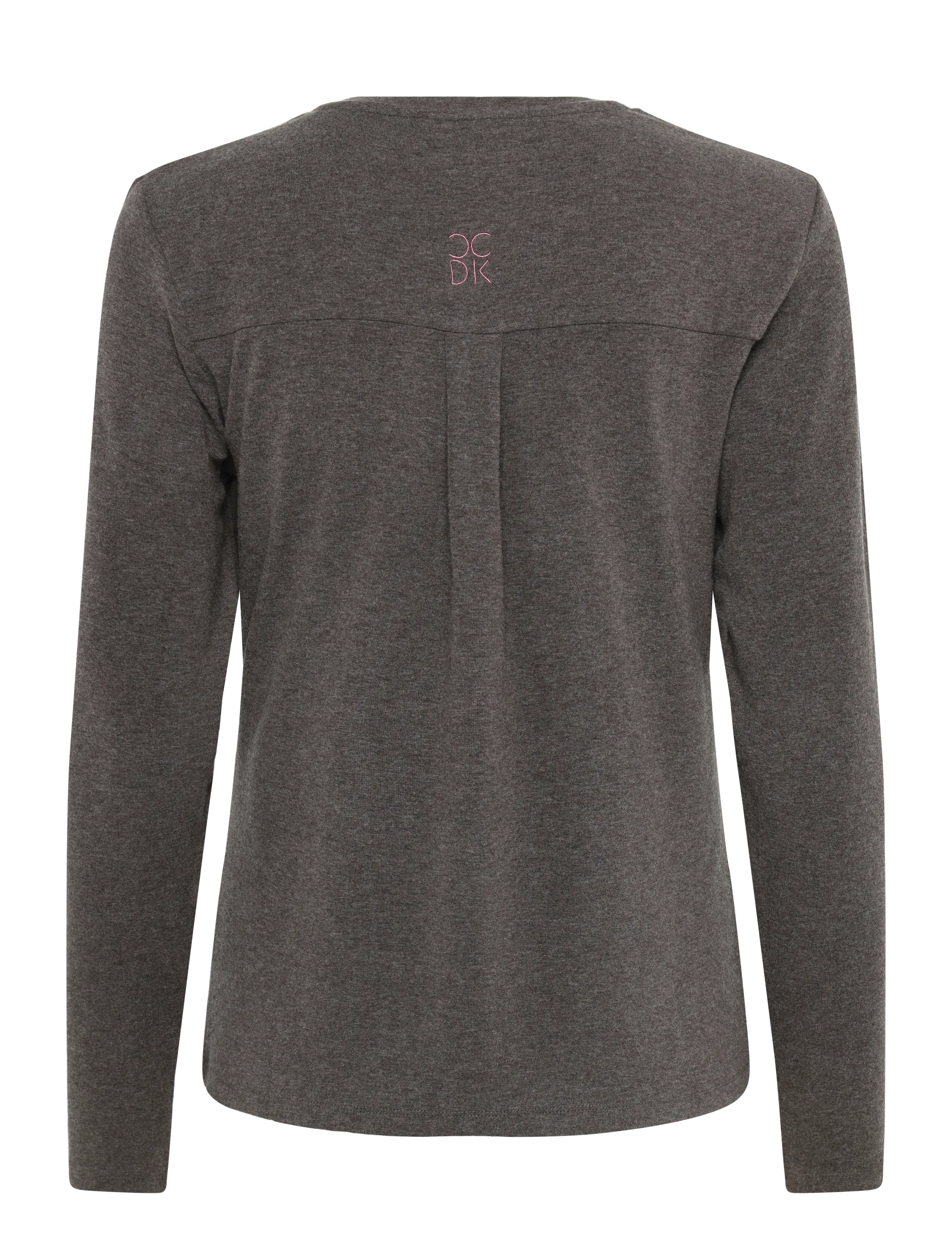 CCDK Copenhagen - Jordan Longsleeved T-shirt - langærmede toppe - seal brown melange - 2