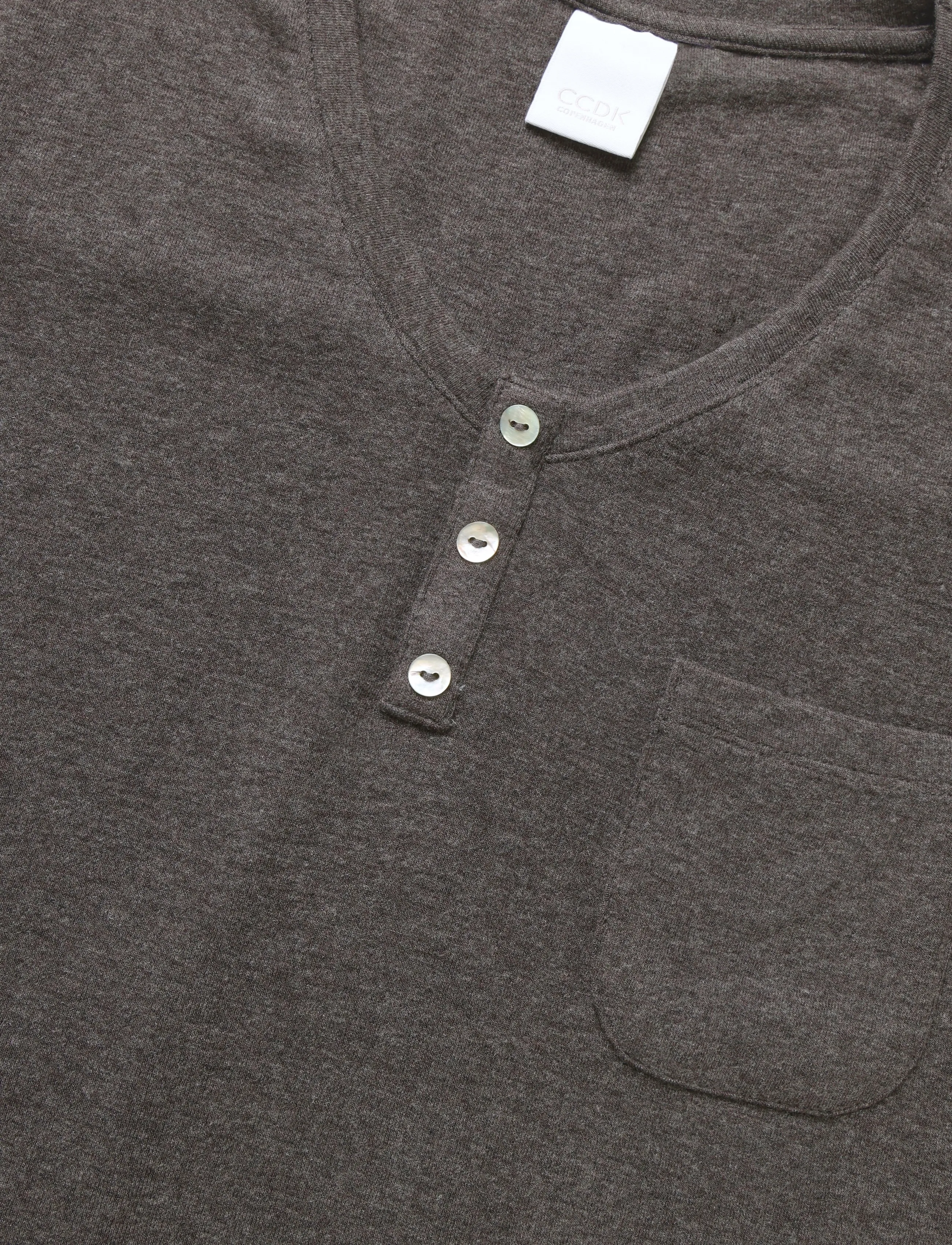 CCDK Copenhagen - Jordan Longsleeved T-shirt - langærmede toppe - seal brown melange - 5