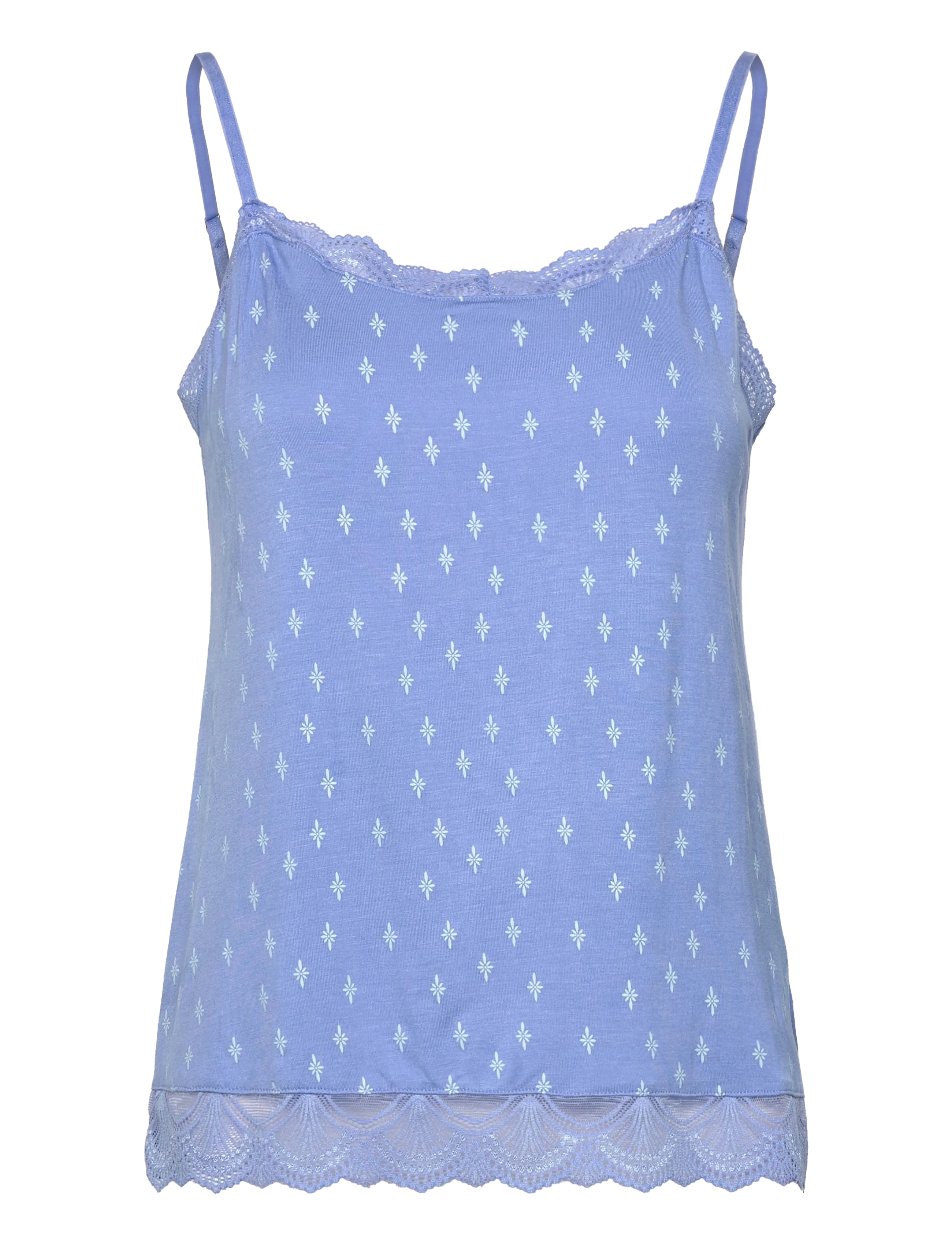 CCDK Copenhagen Kendall Chemise Top - Lingerie - AZURINE AOP / blue