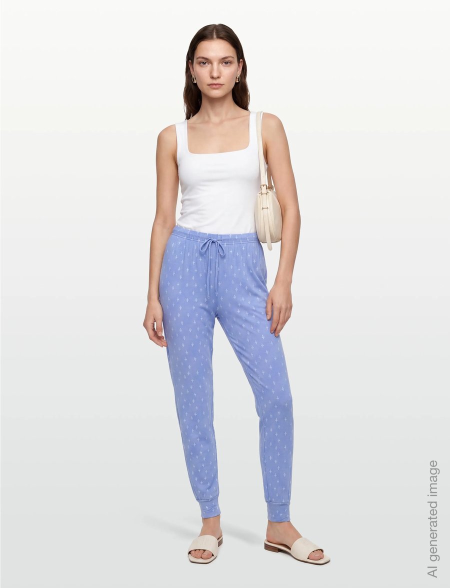 CCDK Copenhagen - Johanne Pants - natbukser - azurine aop - 0