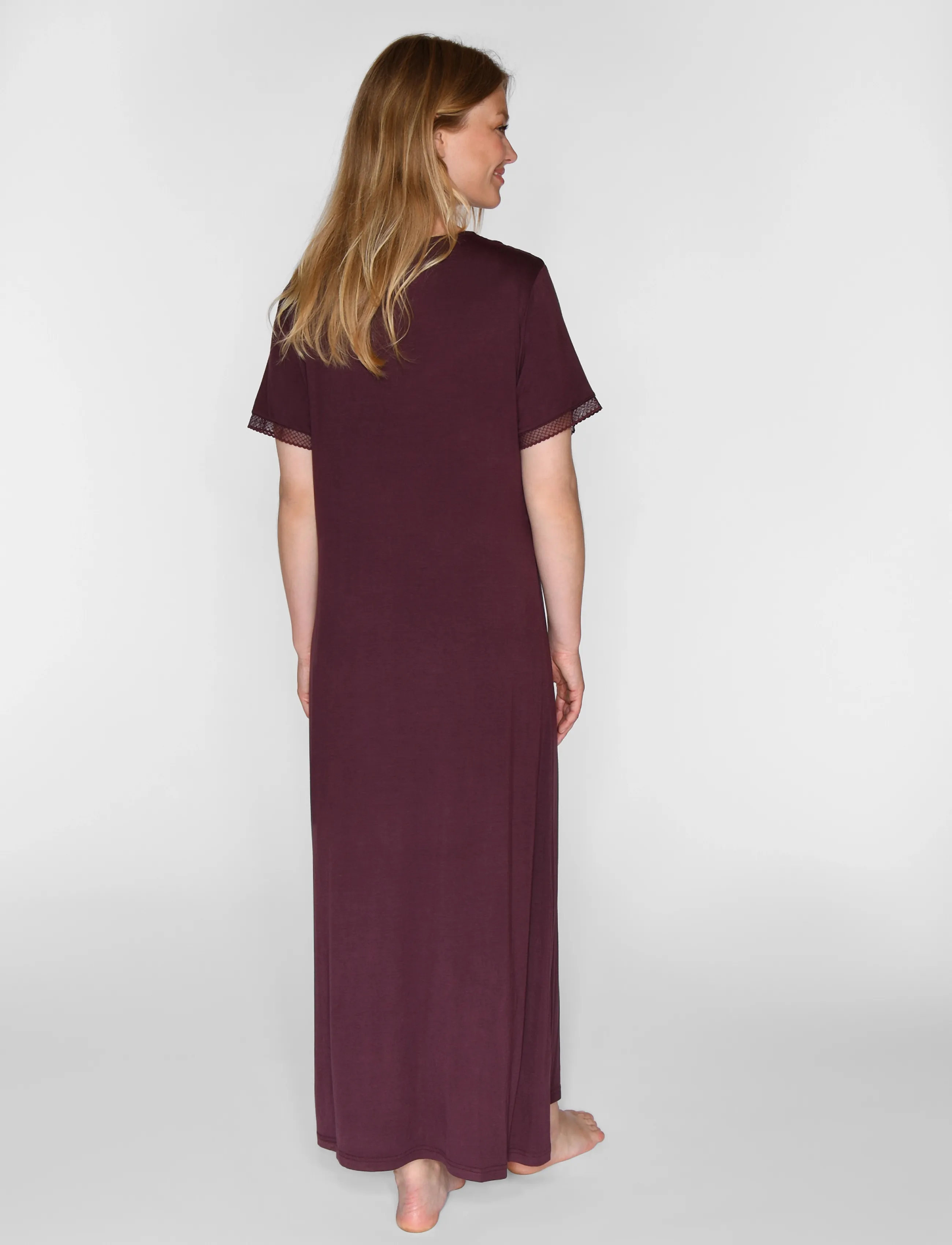 CCDK Copenhagen - Jacqueline shortsleeved Long Dress - sügisene kokkuhoid - fudge - 3