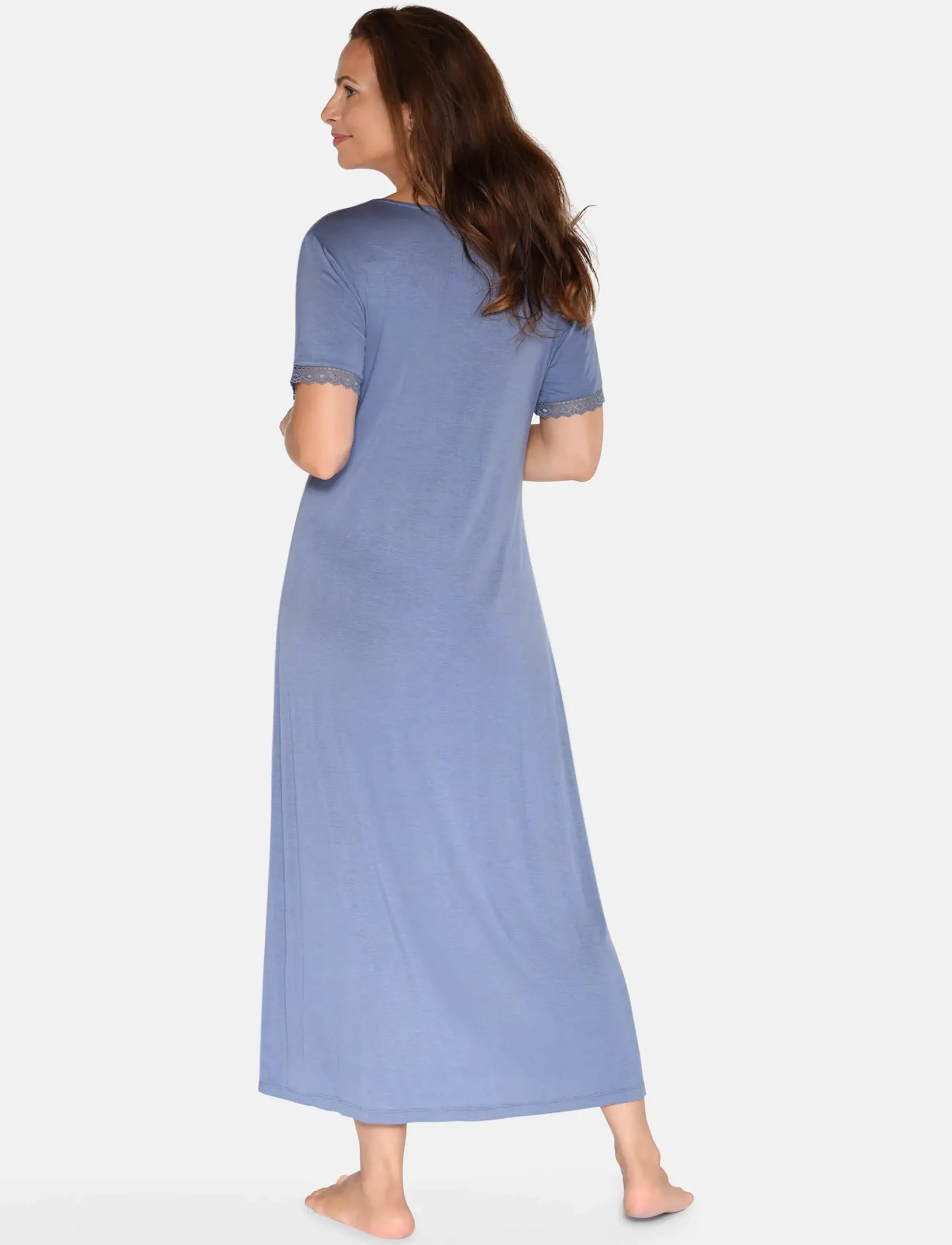 CCDK Copenhagen - Jacqueline shortsleeved long Dress - chemises de nuit - wild wind - 3