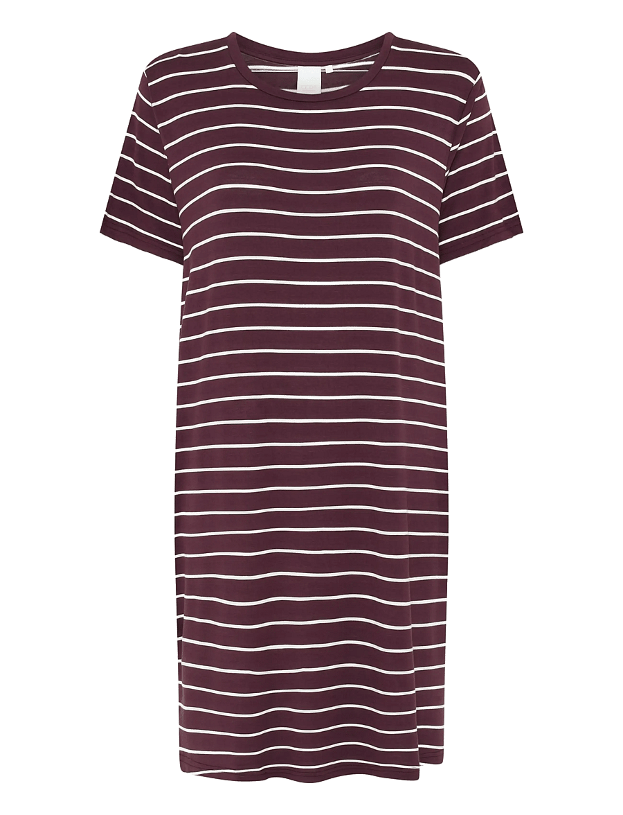CCDK Copenhagen - Nicole shortsleeved Dress - Öösärgid - fudge stripe - 1