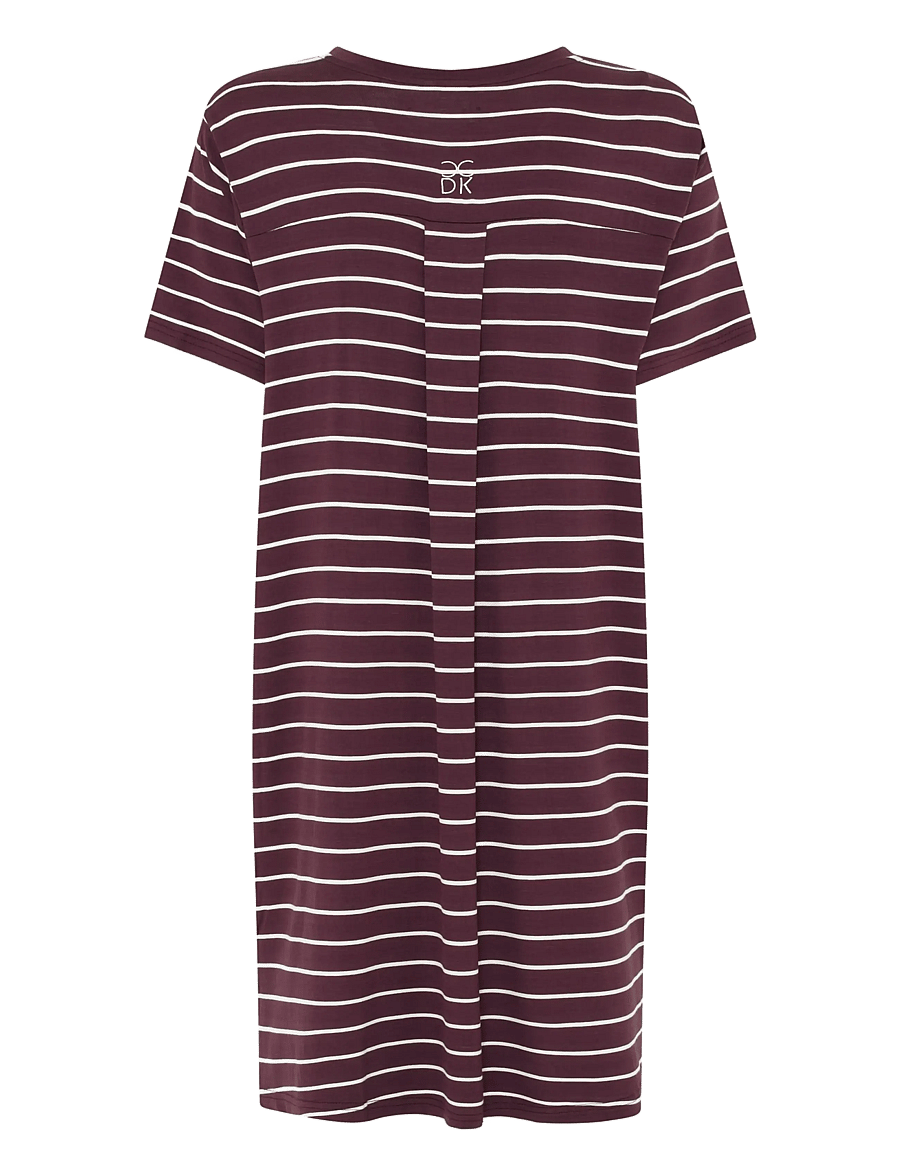 CCDK Copenhagen - Nicole shortsleeved Dress - Öösärgid - fudge stripe - 2