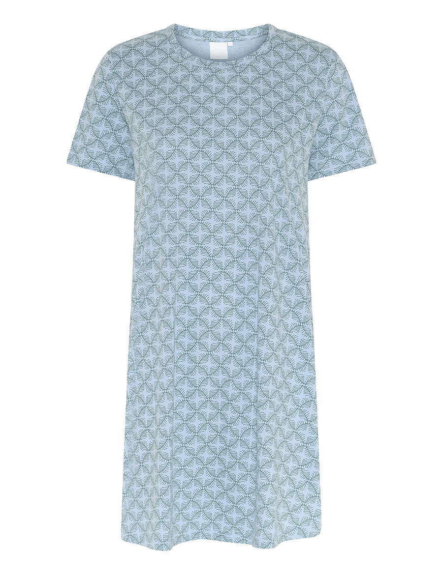 CCDK Copenhagen - Nicole shortsleeved Dress - natkjoler - kentucky blue aop - 1