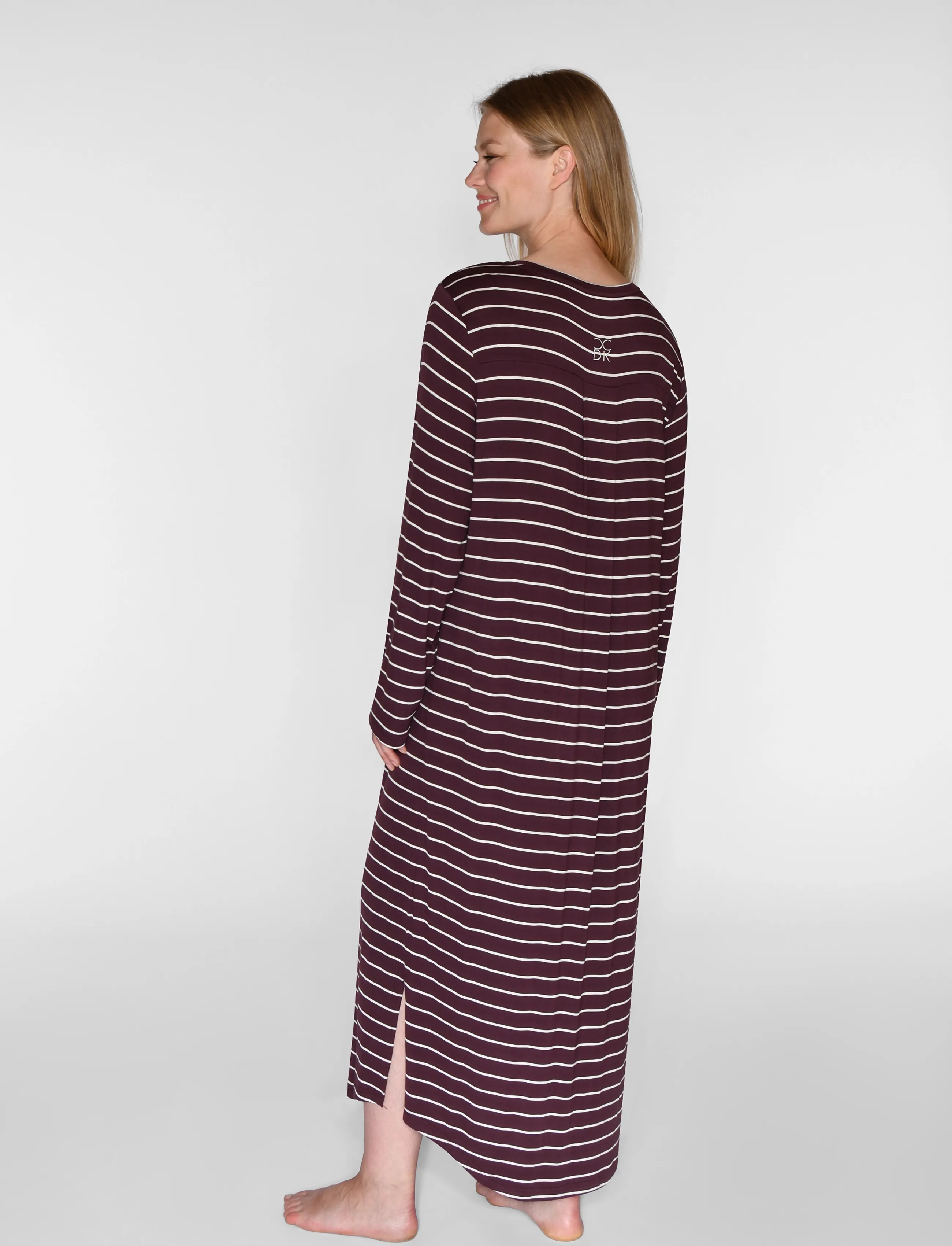 CCDK Copenhagen - Nicole Longsleeved Long Dress - herbstersparnisse - fudge stripe - 3