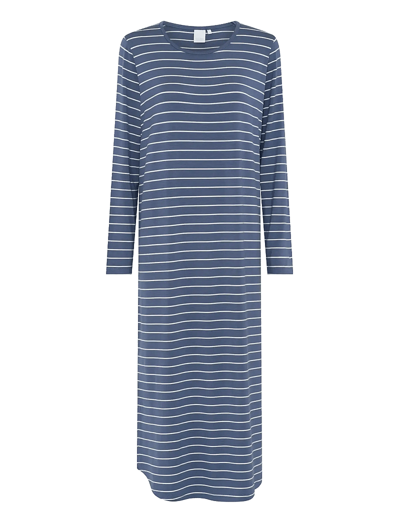 CCDK Copenhagen - Nicole Longsleeved Long Dress - nachthemden - wild wind stripe - 1