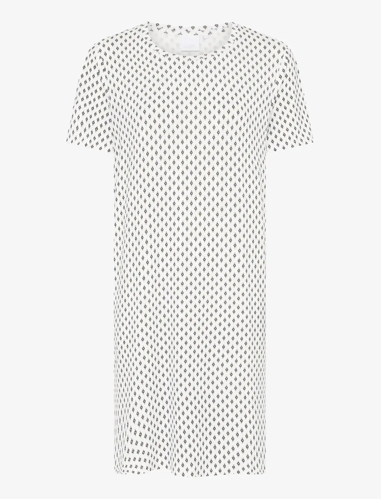 CCDK Copenhagen - Nicole shortsleeved Dress - nightdresses - snow white aop - 1