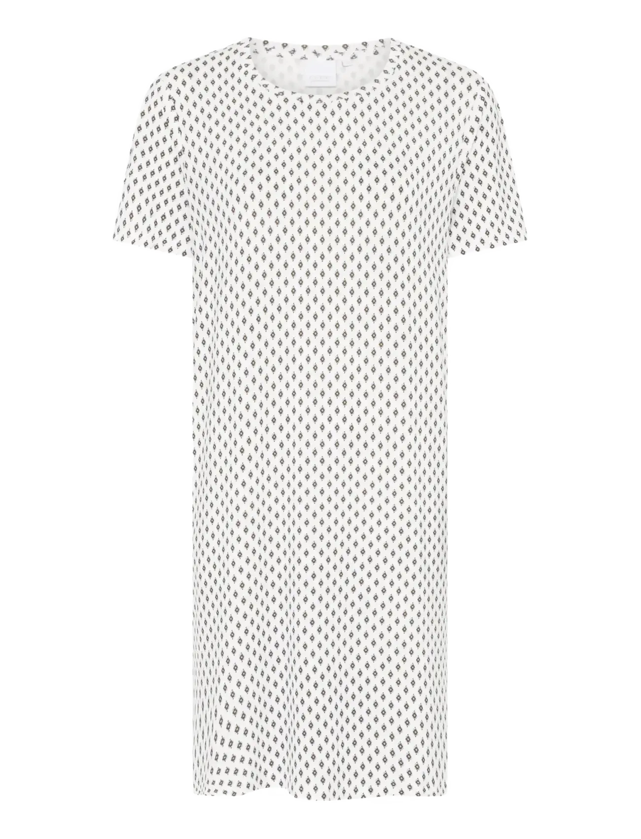 CCDK Copenhagen Nicole shortsleeved Dress - Uus - SNOW WHITE AOP / white