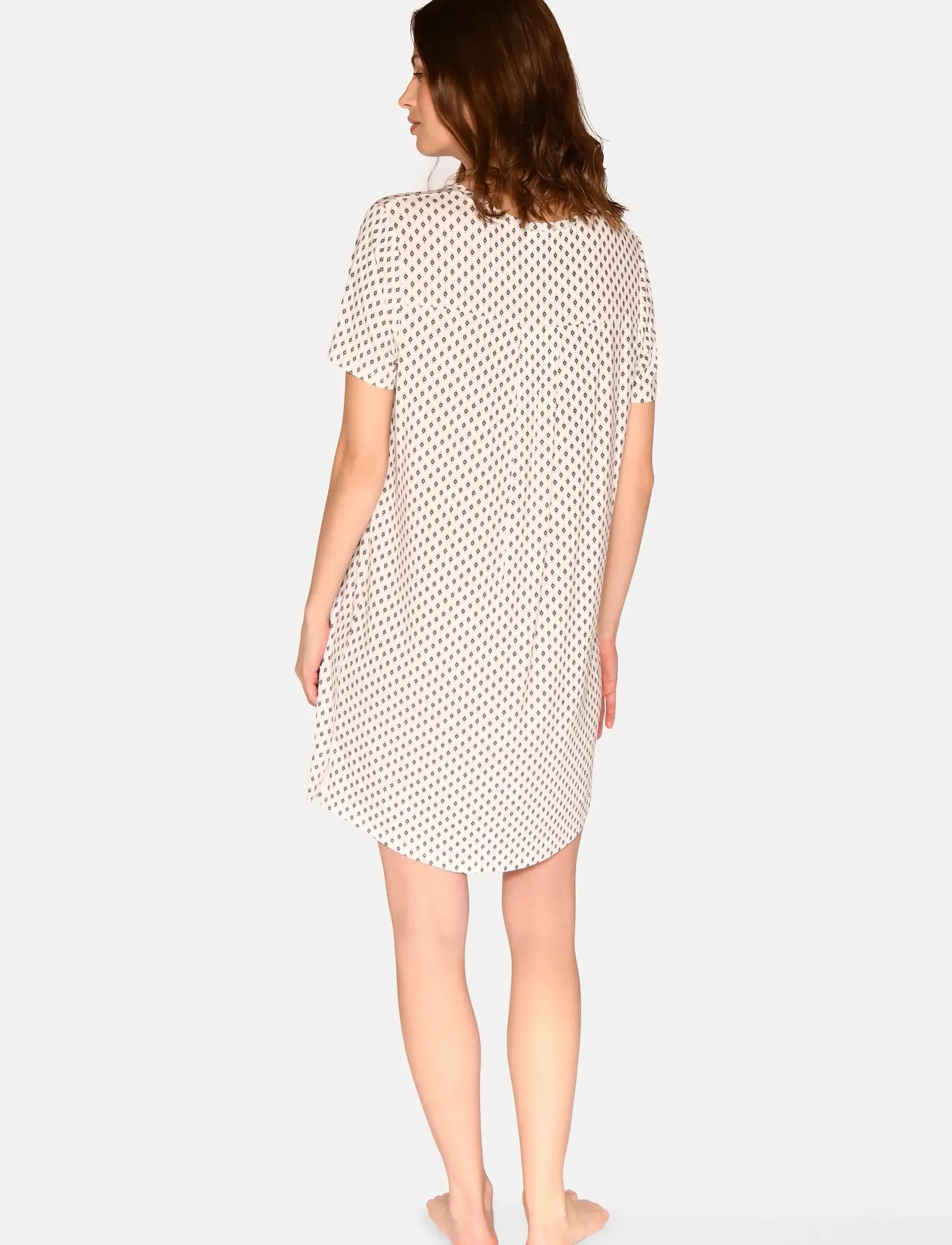 CCDK Copenhagen - Nicole shortsleeved Dress - nightdresses - snow white aop - 3