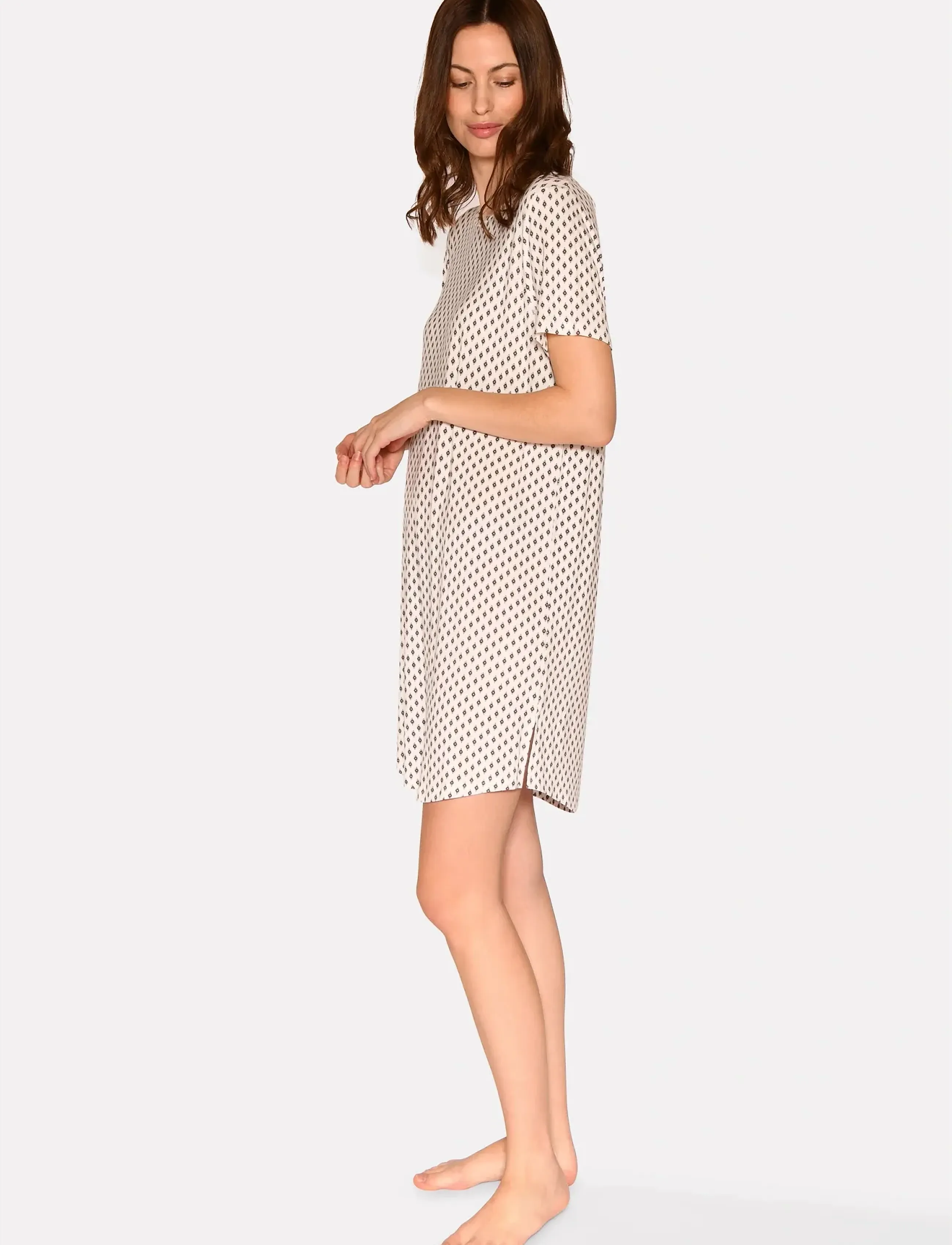 CCDK Copenhagen - Nicole shortsleeved Dress - nightdresses - snow white aop - 5