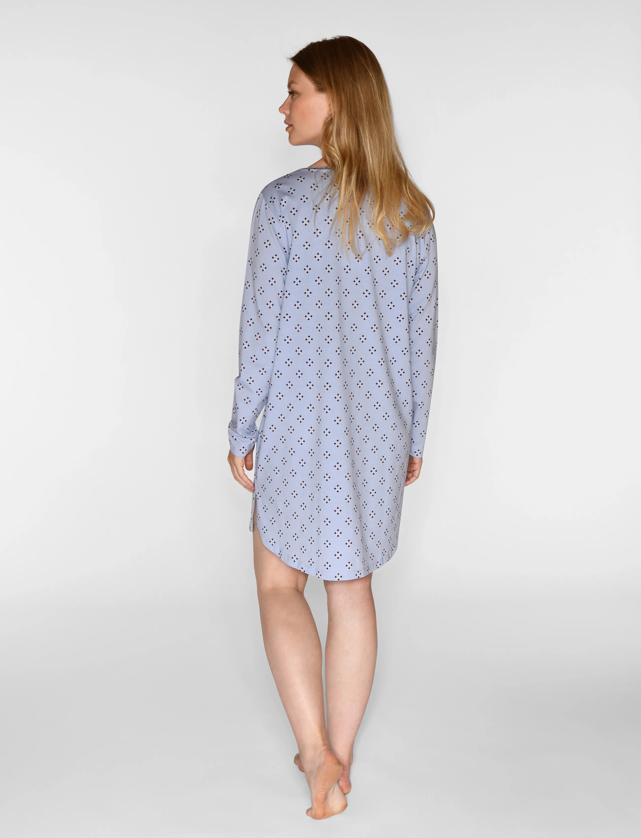 CCDK Copenhagen - Nicole longsleeved V-neck Dress - efterårsbesparelser - eventide aop - 3