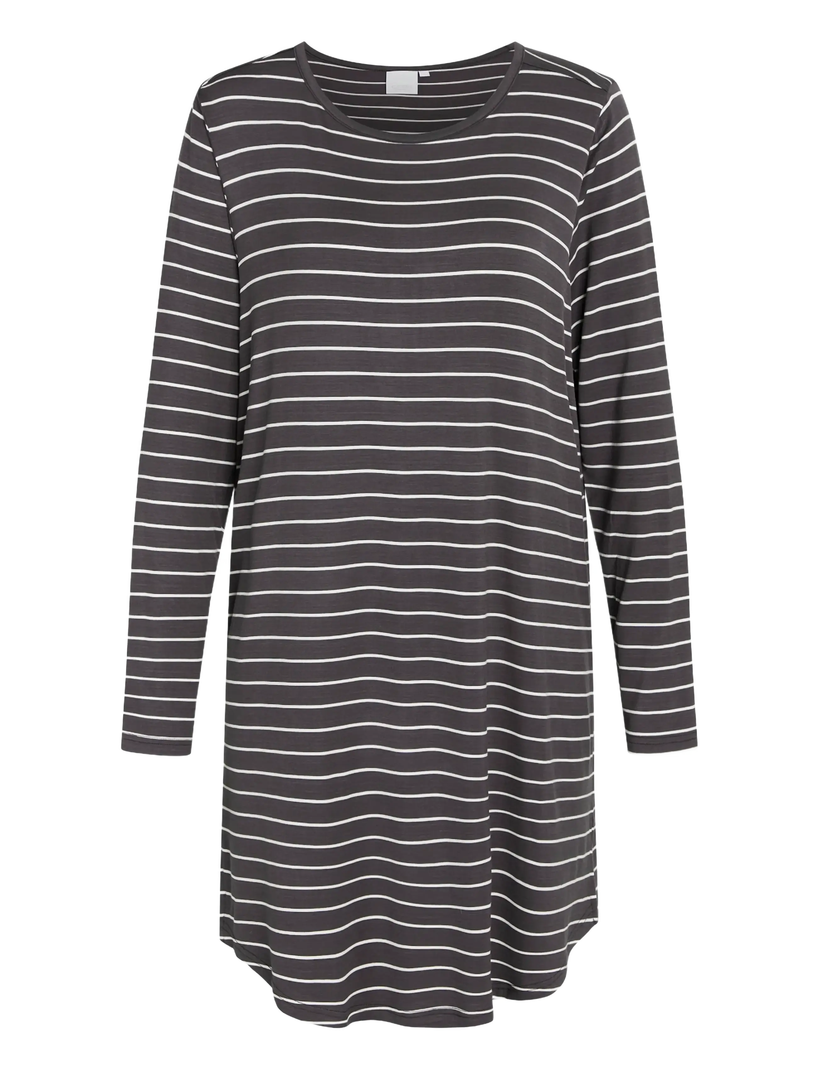 CCDK Copenhagen Nicole longsleeved Dress - Naktsveļa un mājas tērpi - PAVEMENT STRIPE / grey