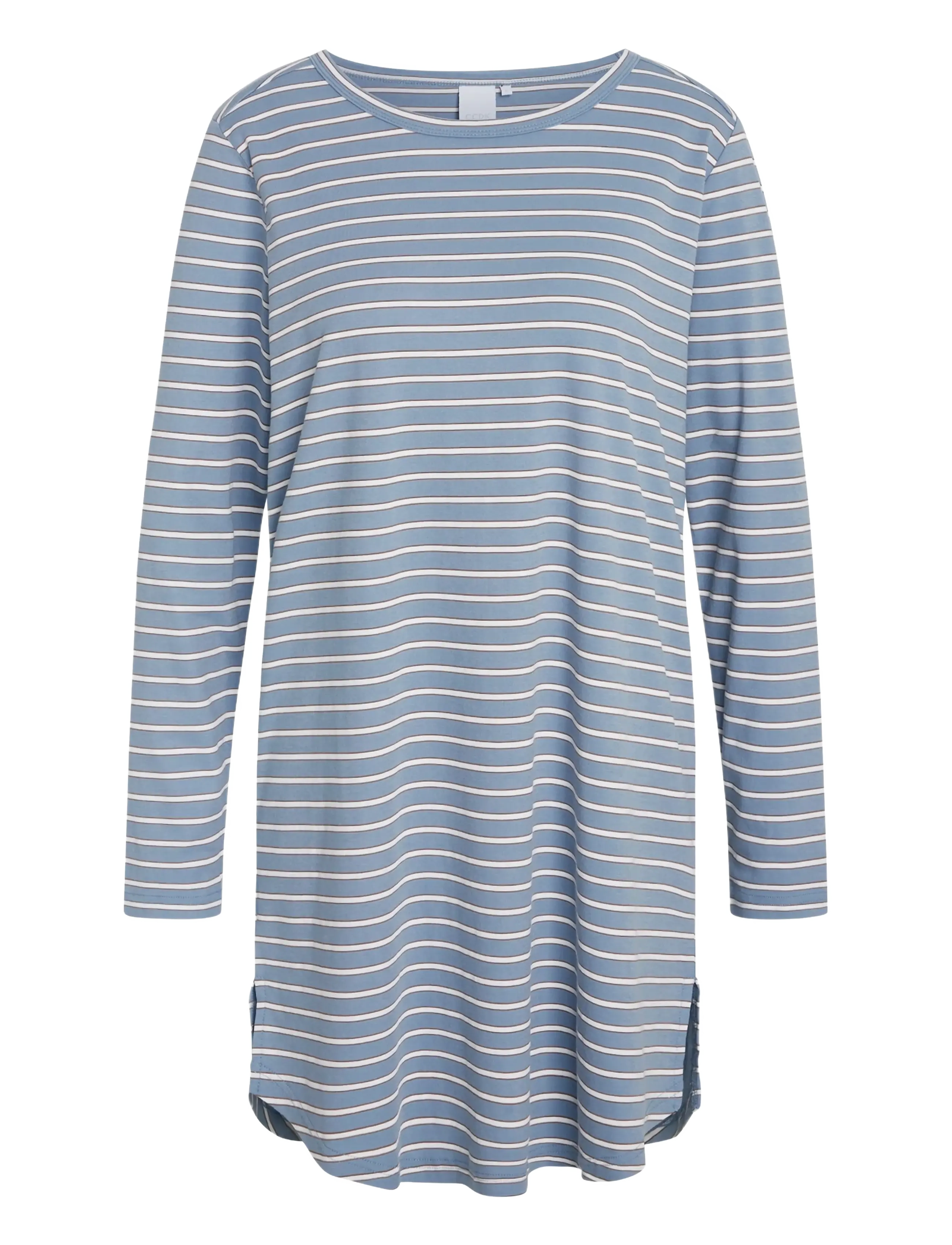 CCDK Copenhagen Nicole Longsleeved Dress - Nachthemden - FADED DENIM STRIPE / blue