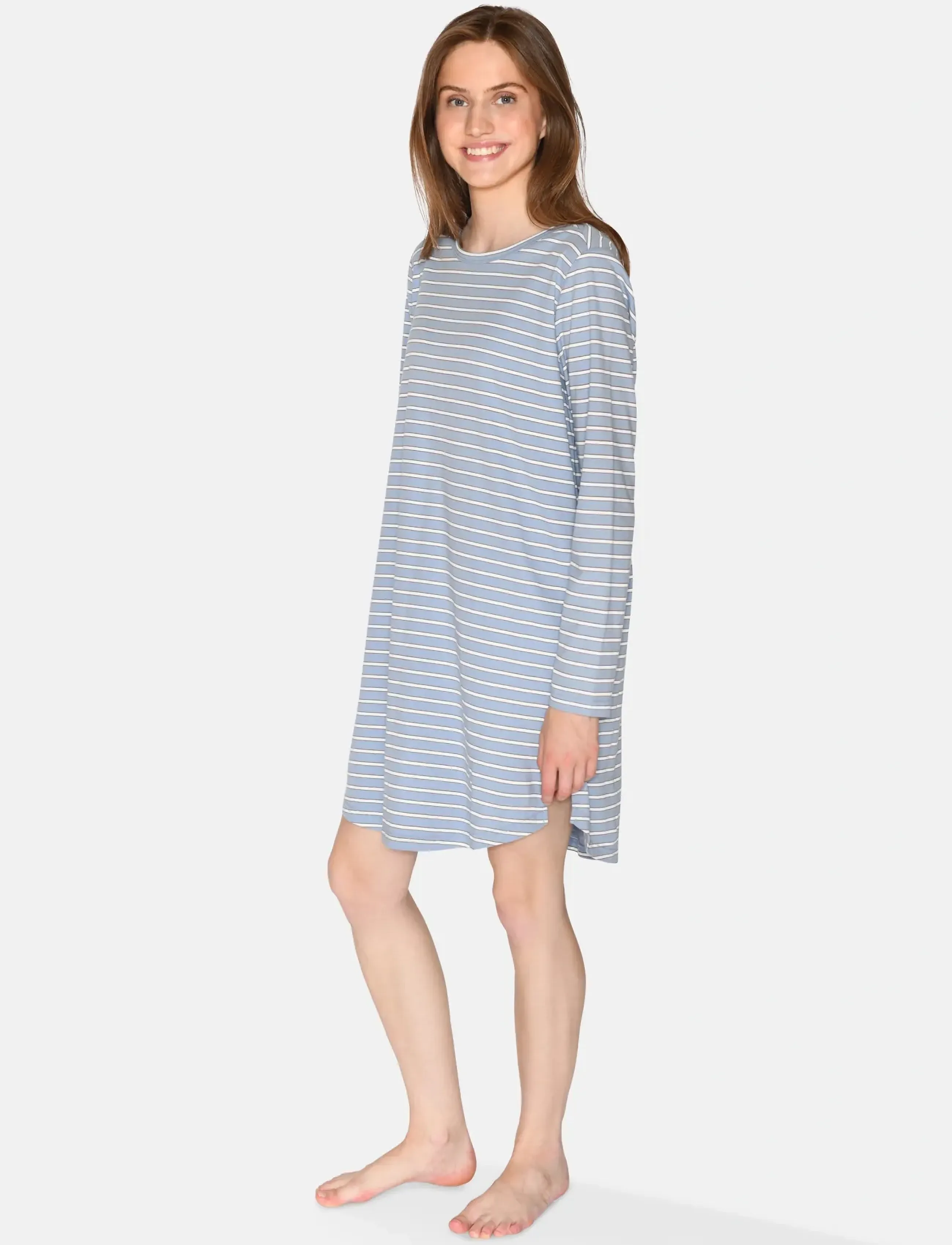CCDK Copenhagen - Nicole longsleeved Dress - laveste priser - faded denim stripe - 3