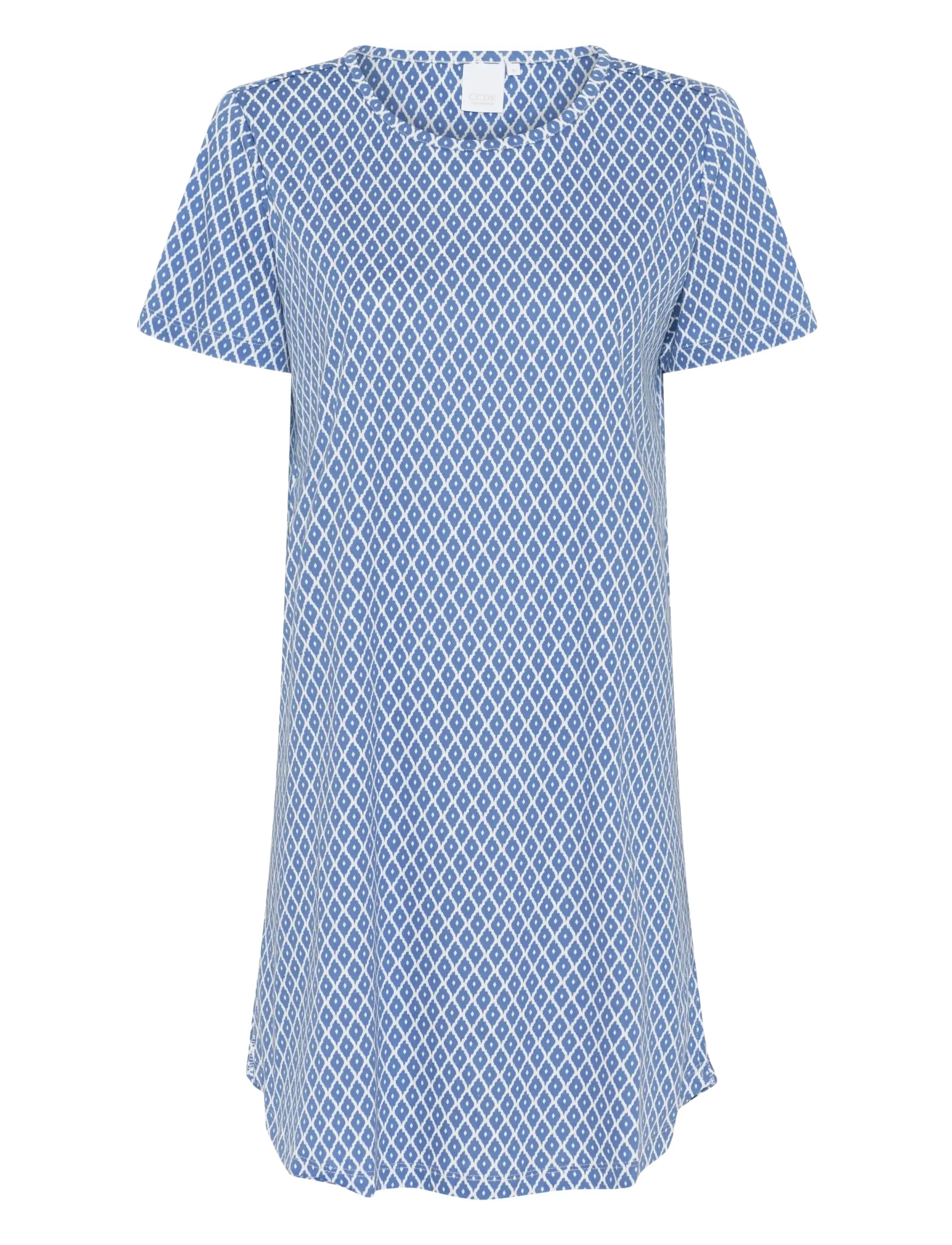 CCDK Copenhagen Nicole shortsleeved Dress - Undertøj - RIVERSIDE AOP / blue