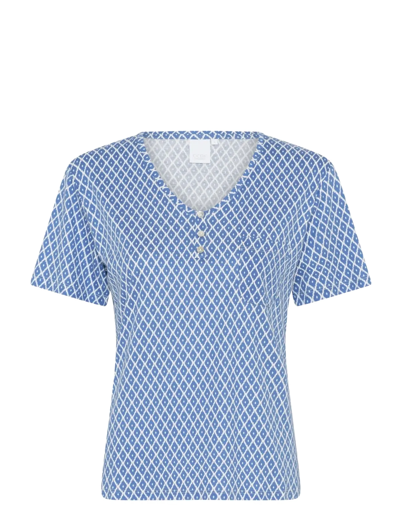 CCDK Copenhagen Jordan Shortsleeved T-shirt - Nattøy & loungeklær - RIVERSIDE AOP / blue