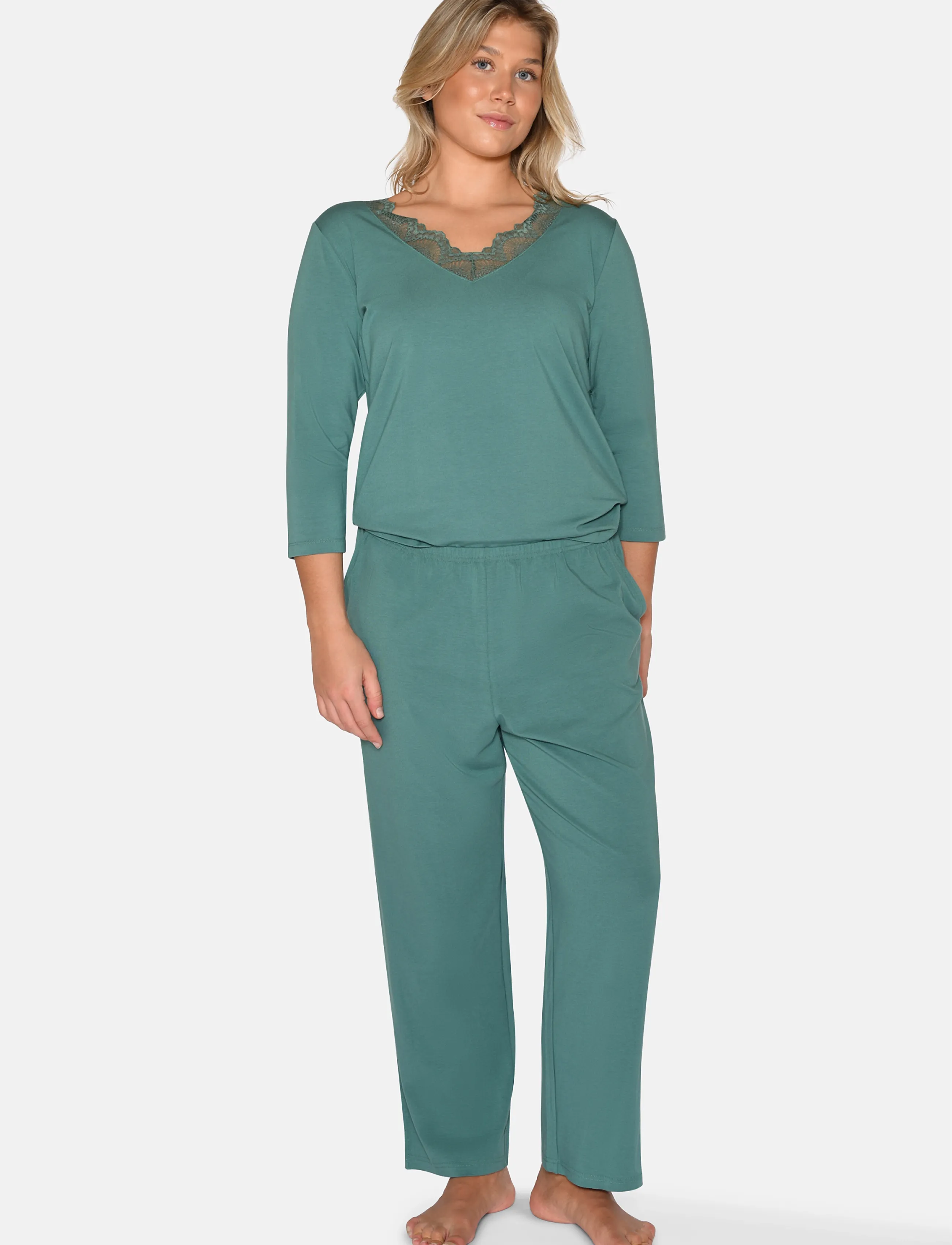 CCDK Copenhagen Charlot Crop Pants, Kvinder, Korte Bukser, Grøn, Str: M