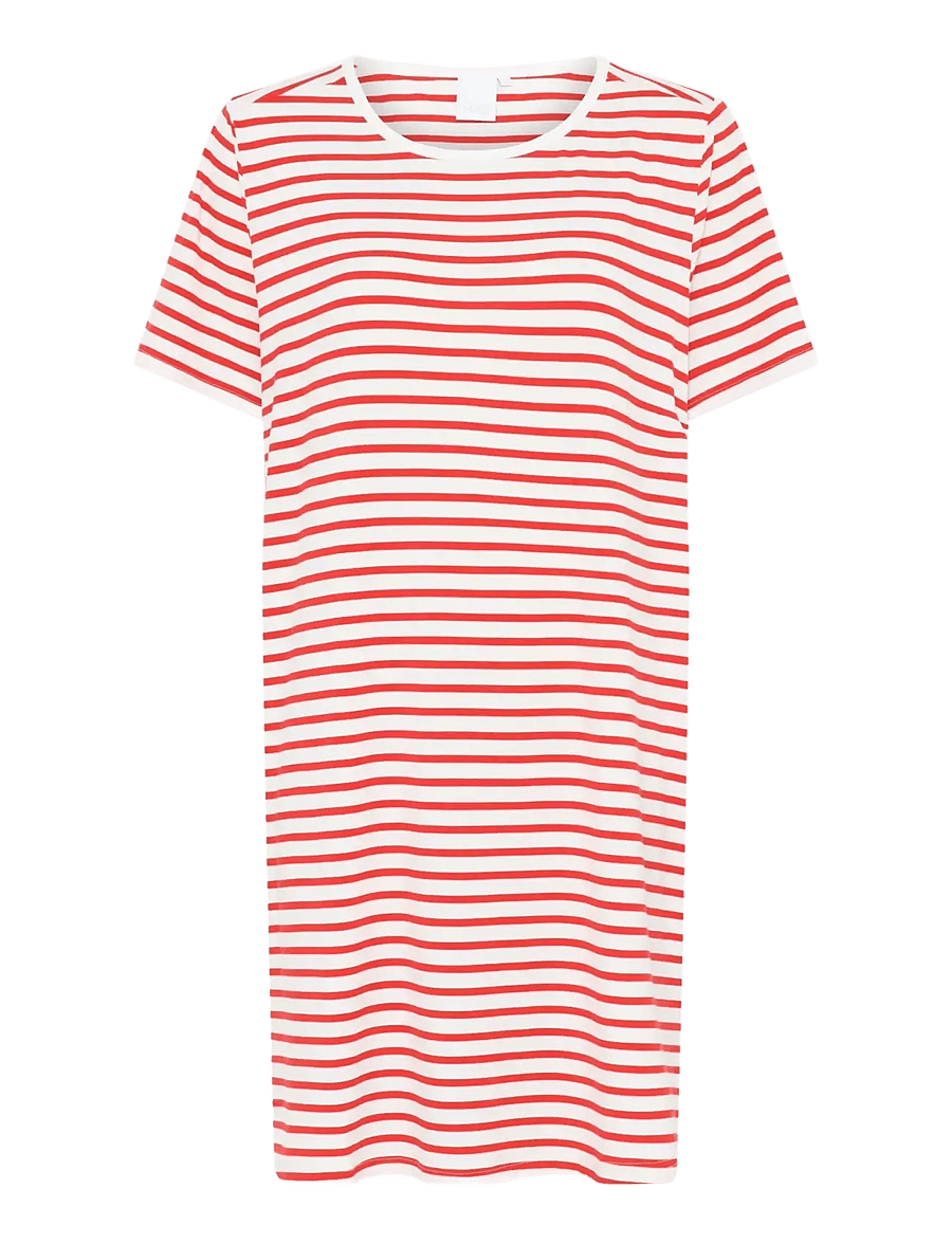 CCDK Copenhagen - Bea shortsleeved Dress - nightdresses - bittersweet stripe - 1