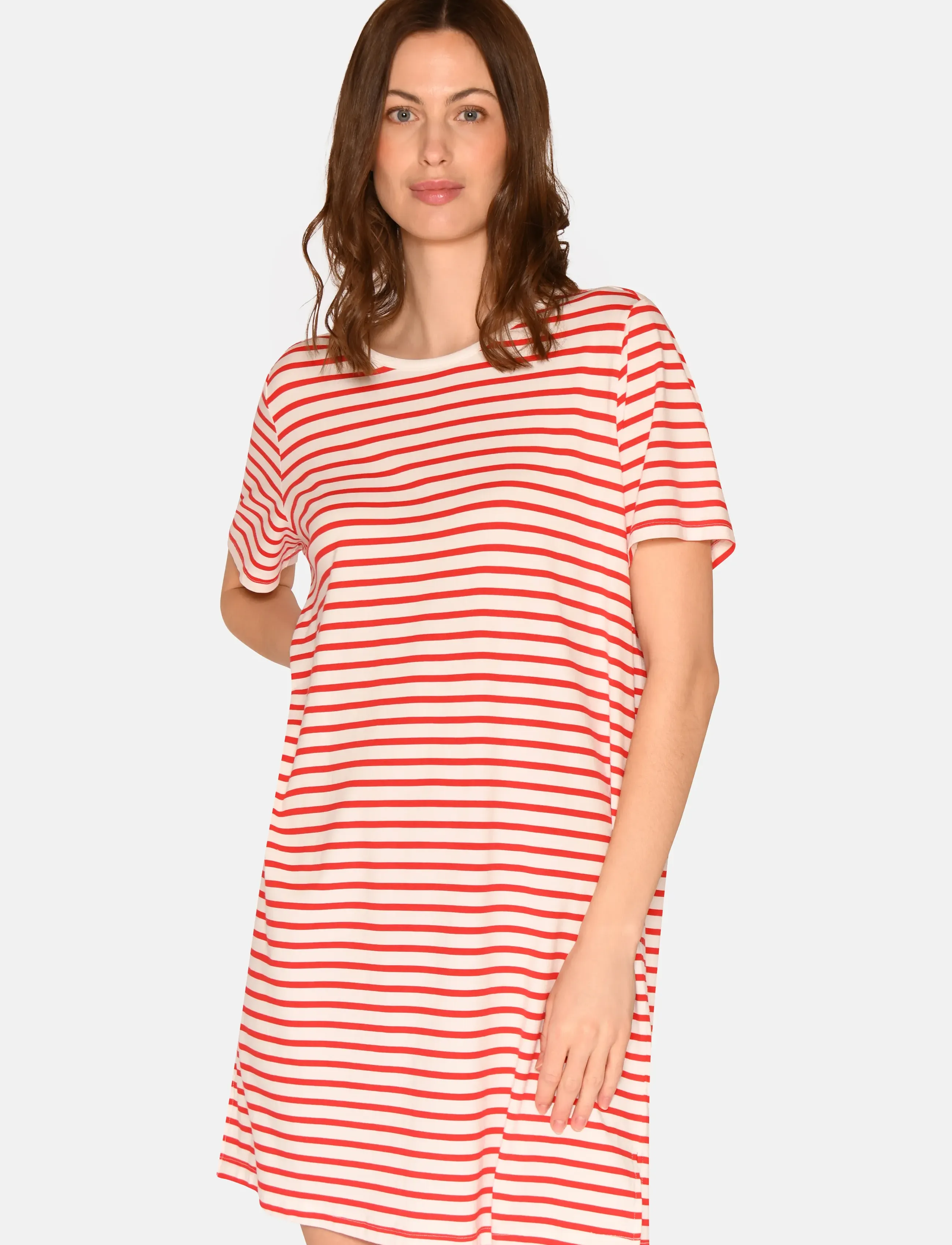 CCDK Copenhagen - Bea shortsleeved Dress - nightdresses - bittersweet stripe - 4